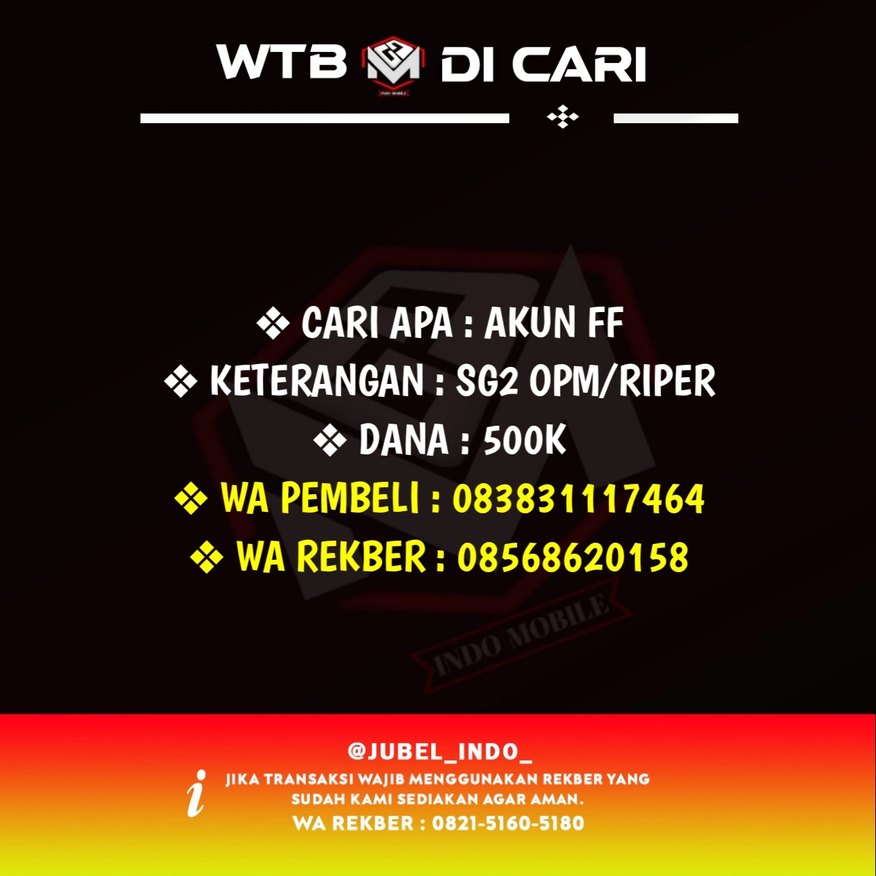 CARI AKUN FF #FF931