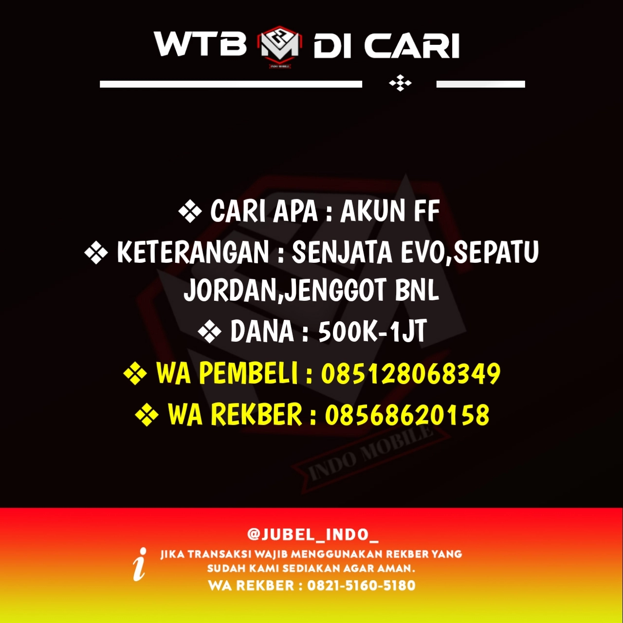 CARI AKUN FF #FF981