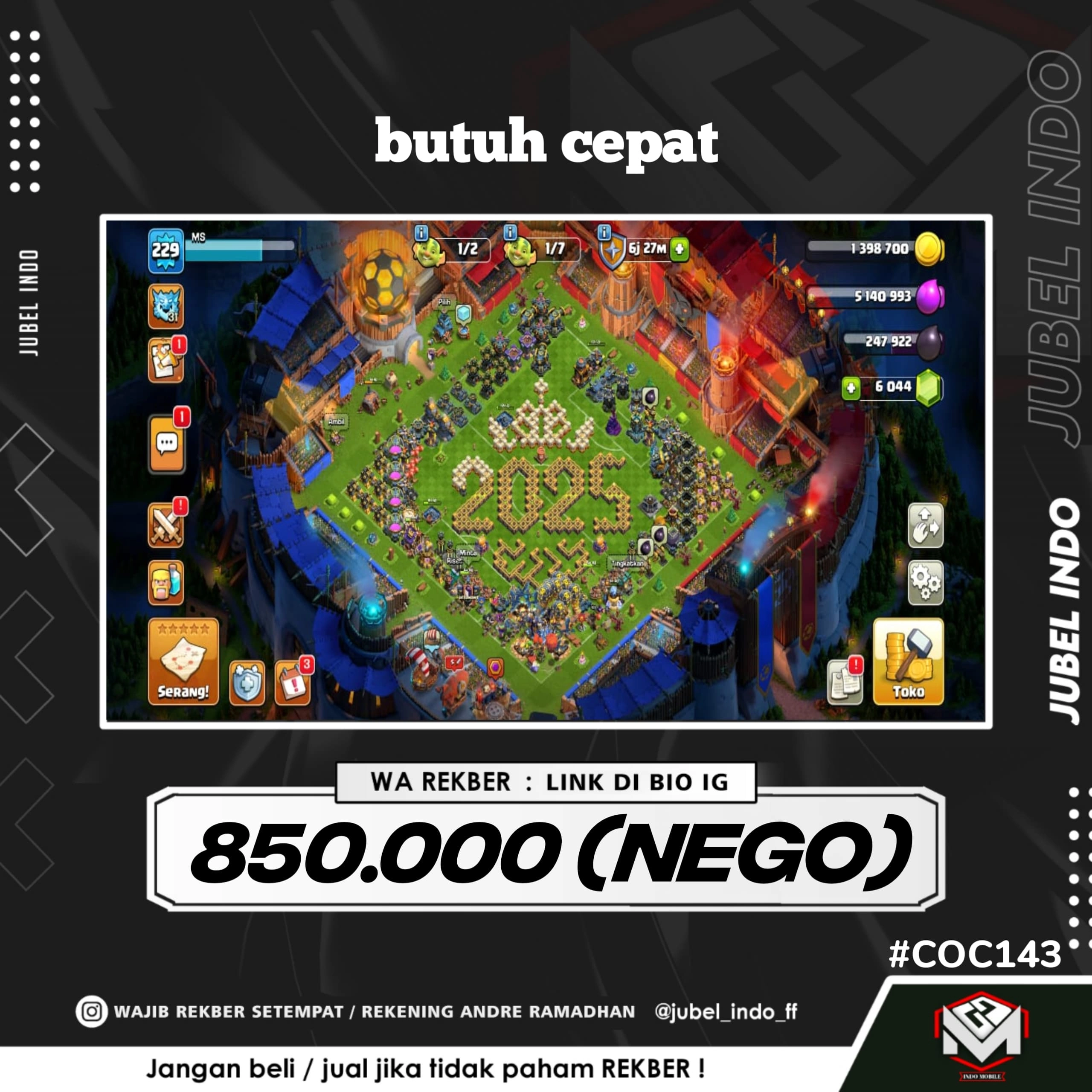 STOK COC #COC143