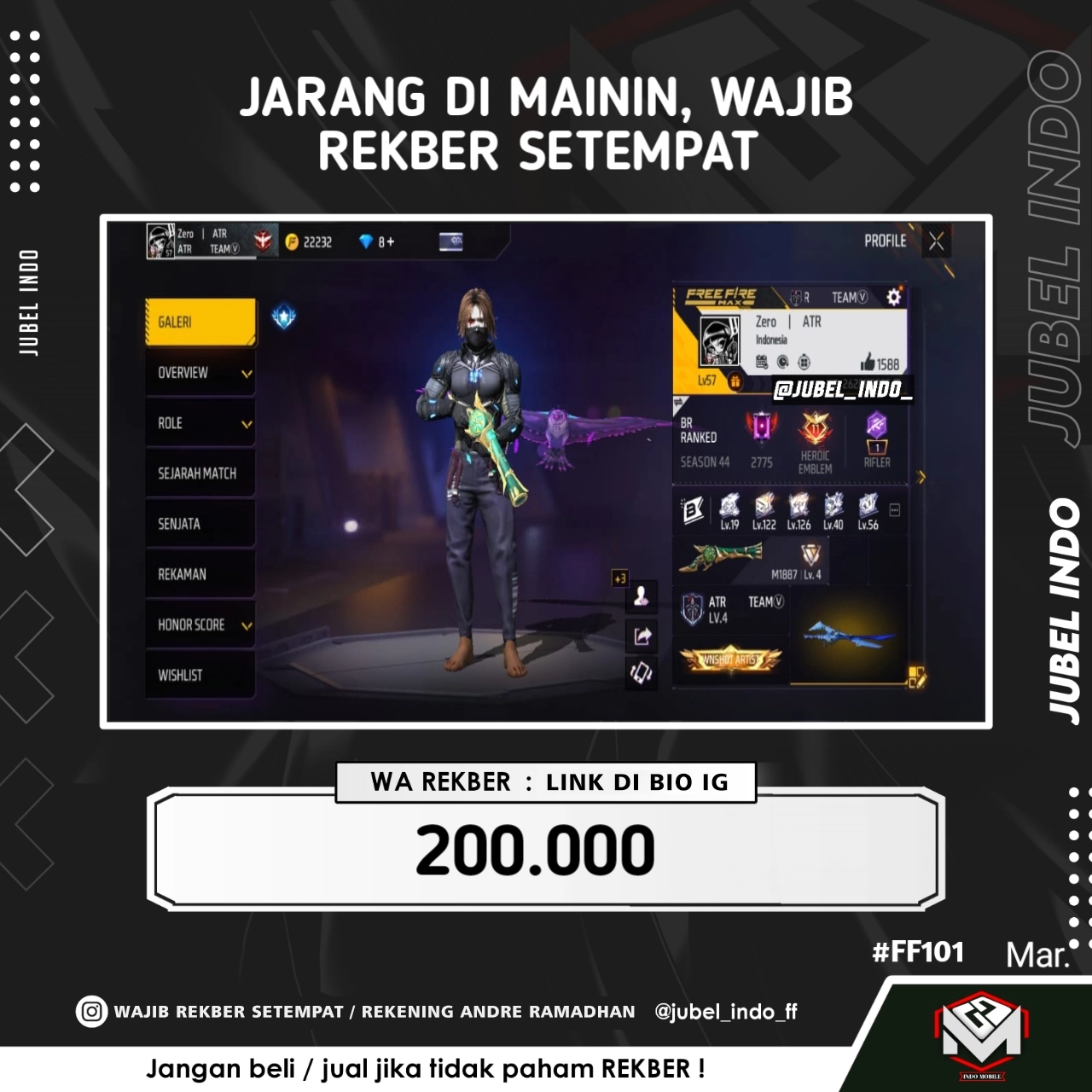 STOK FF #FF101