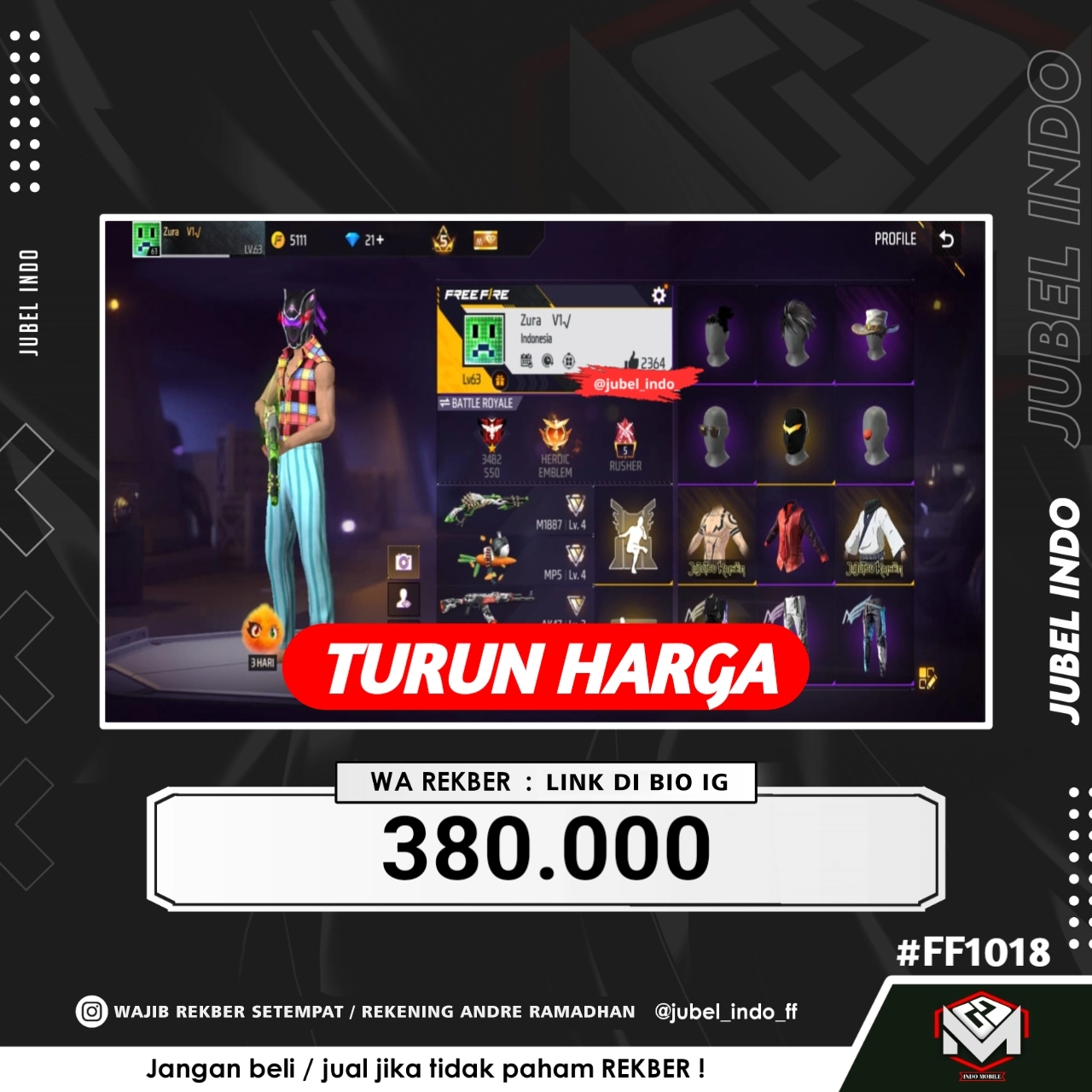 STOK FF #FF1018