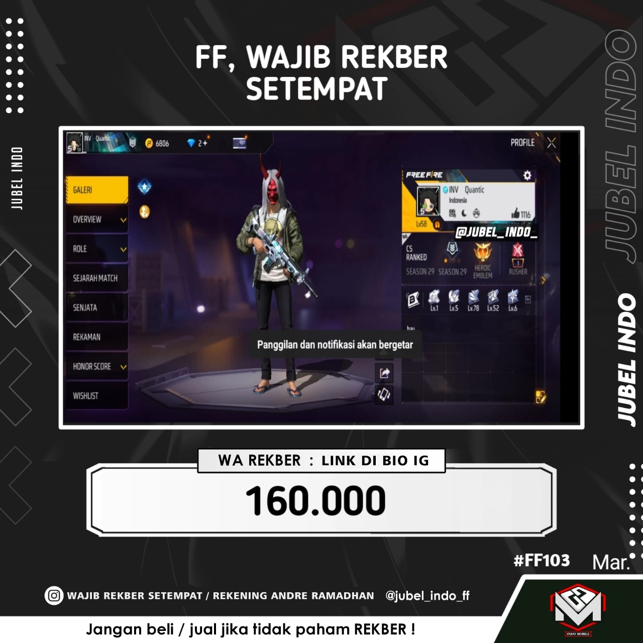 STOK FF #FF103