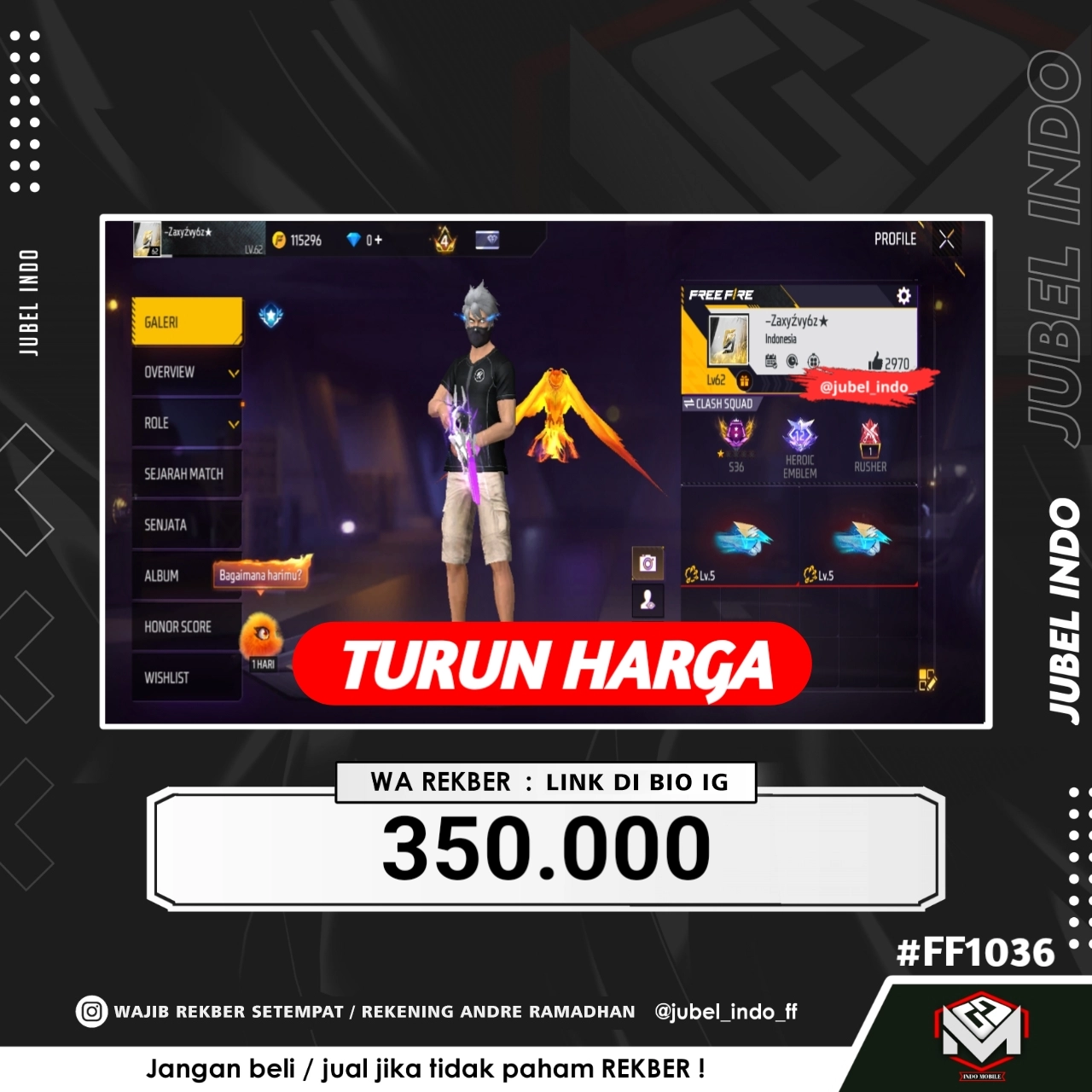 STOK FF #FF1036