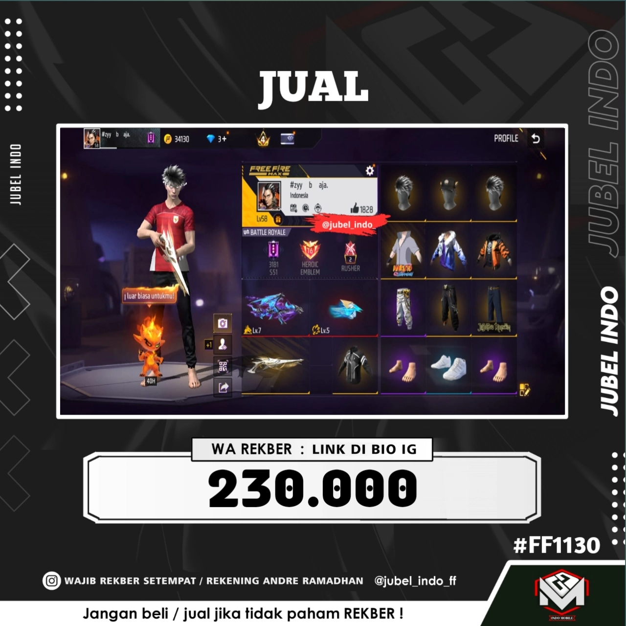 STOK FF #FF1130