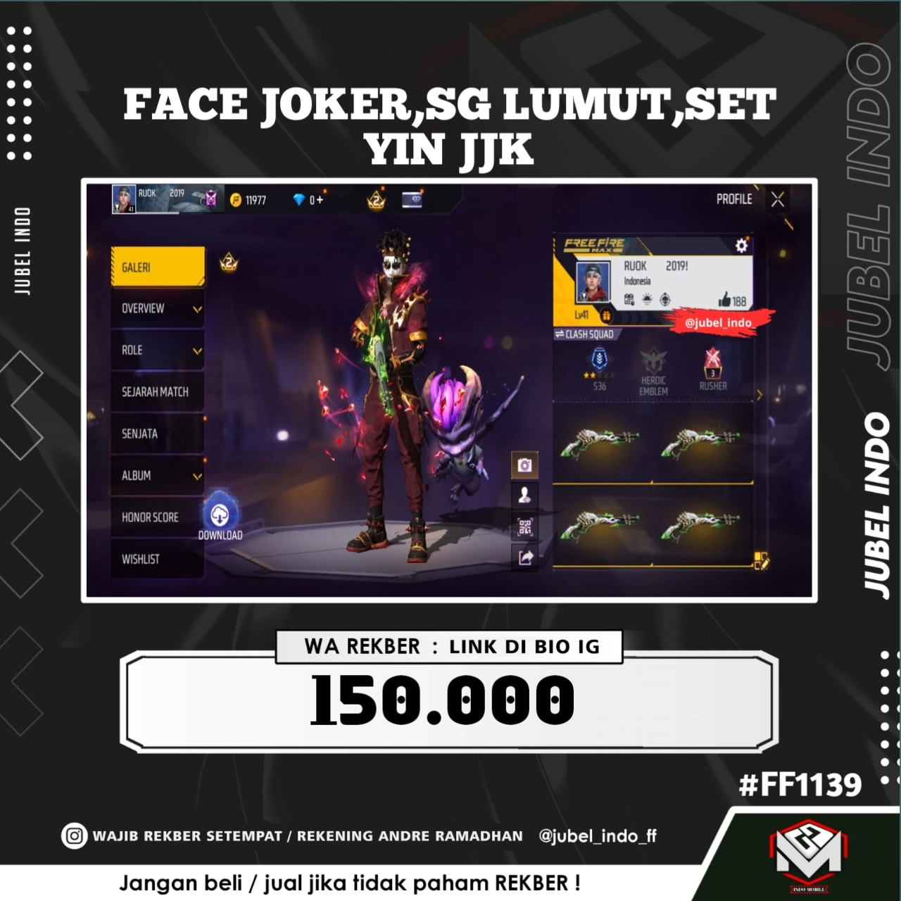 STOK FF #FF1139