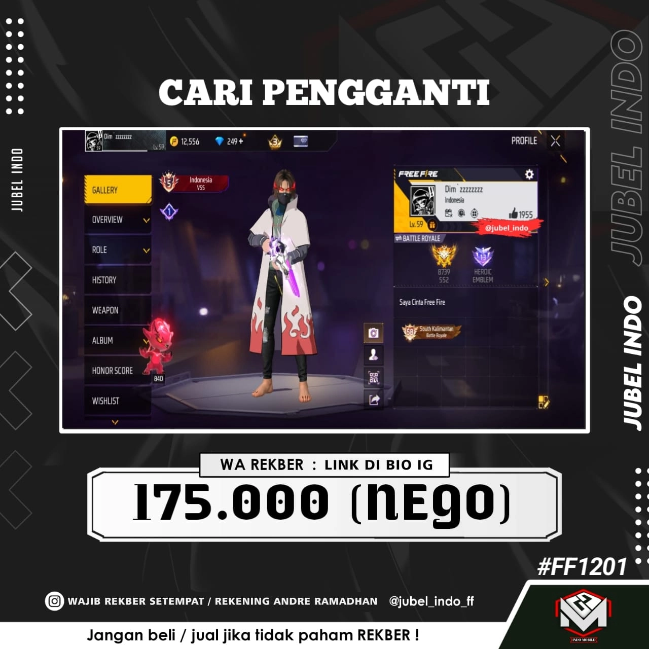 STOK FF #FF1201
