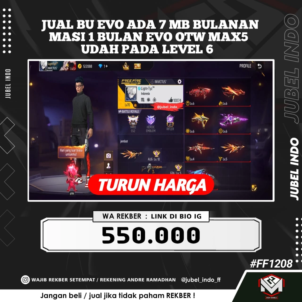 STOK FF #FF1208