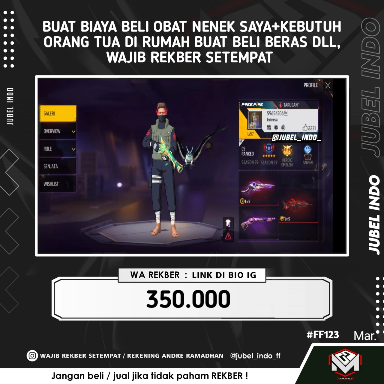 STOK FF #FF123