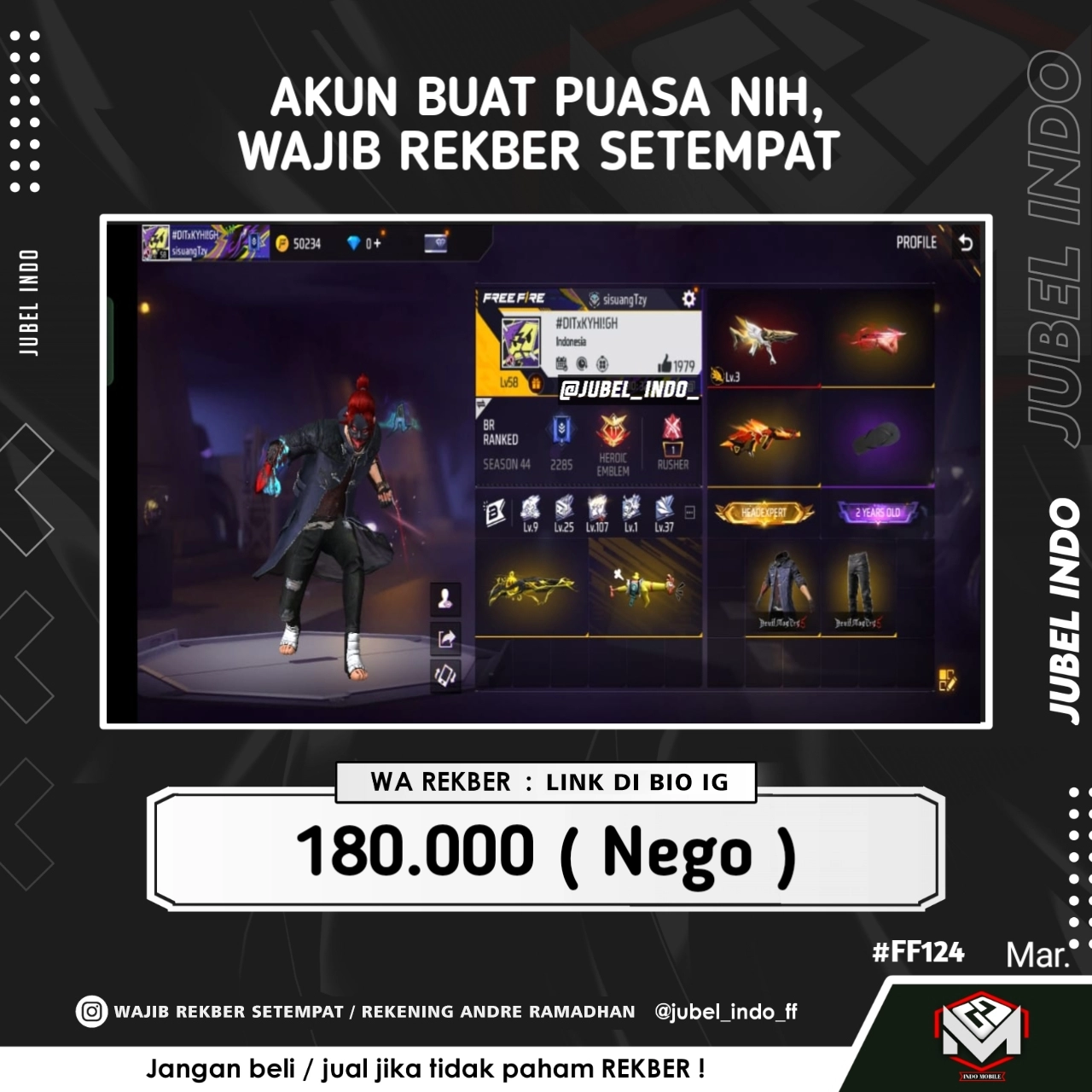 STOK FF #FF124