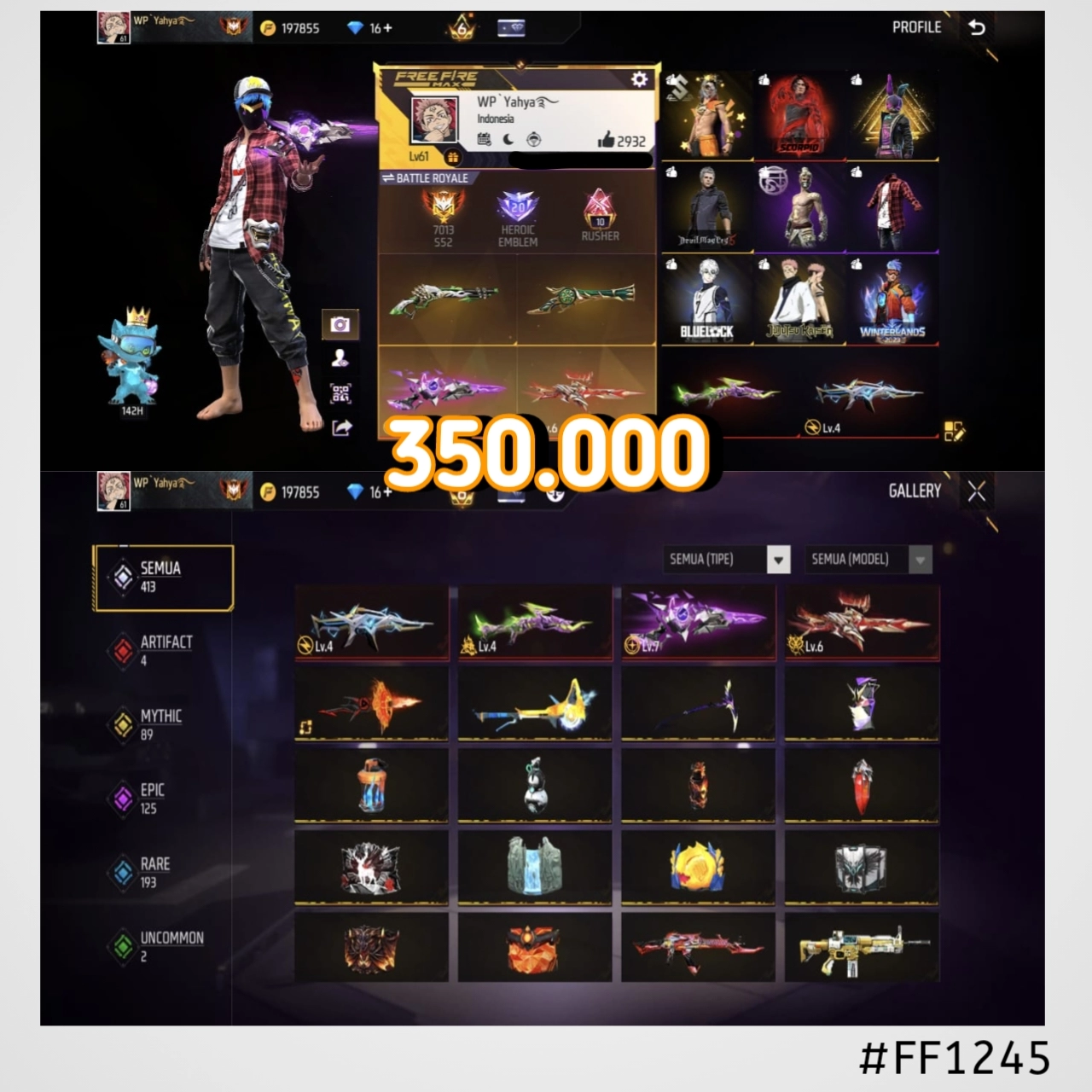 STOK FF #FF1245