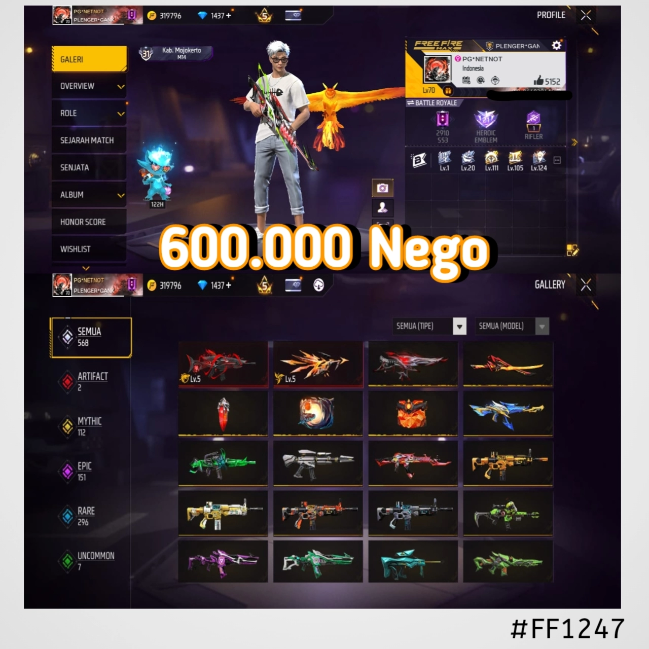 STOK FF #FF1247