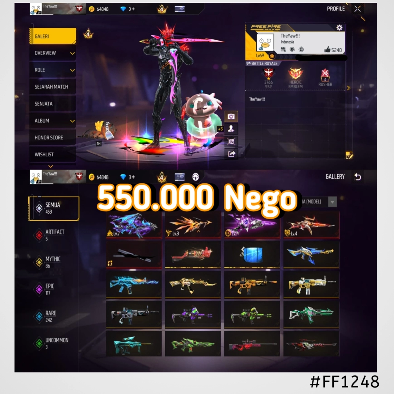 STOK FF #FF1248