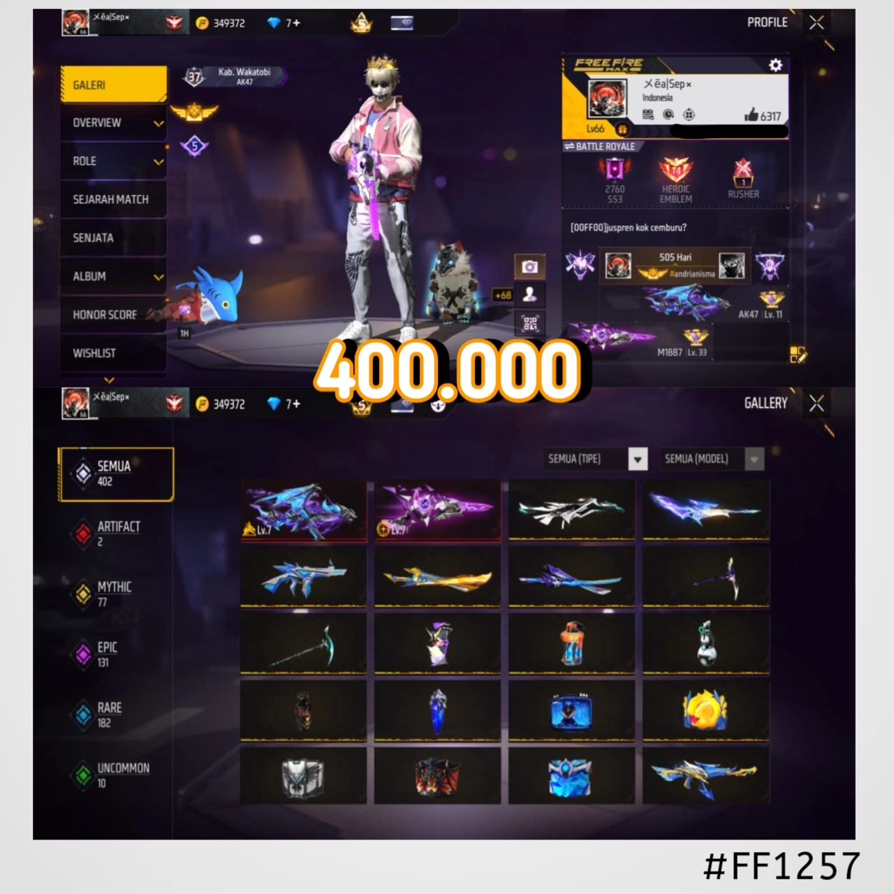 STOK FF #FF1257