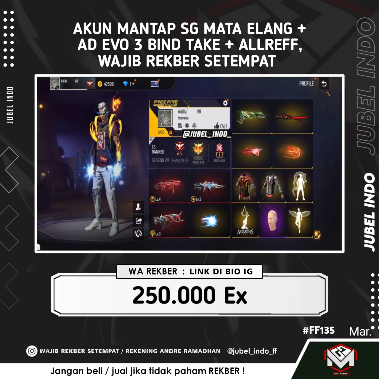 STOK FF #FF135