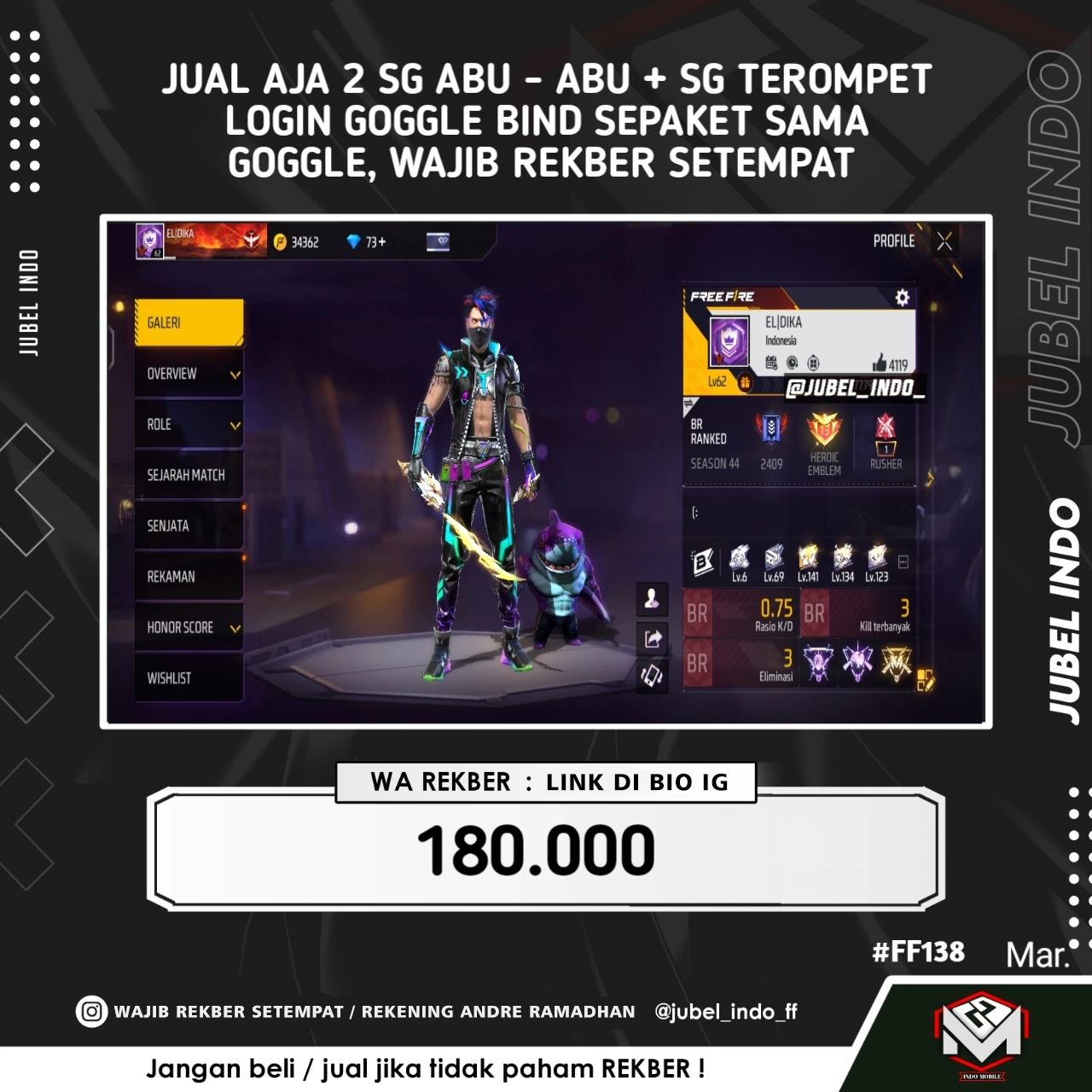 STOK FF #FF138