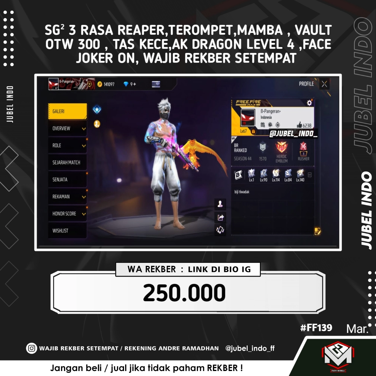 STOK FF #FF139