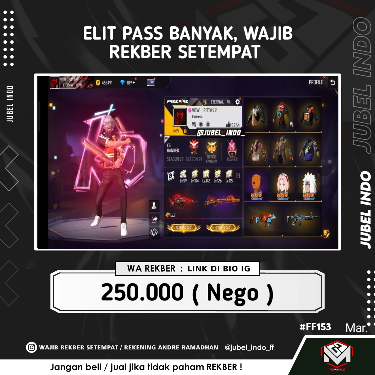 STOK FF #FF153