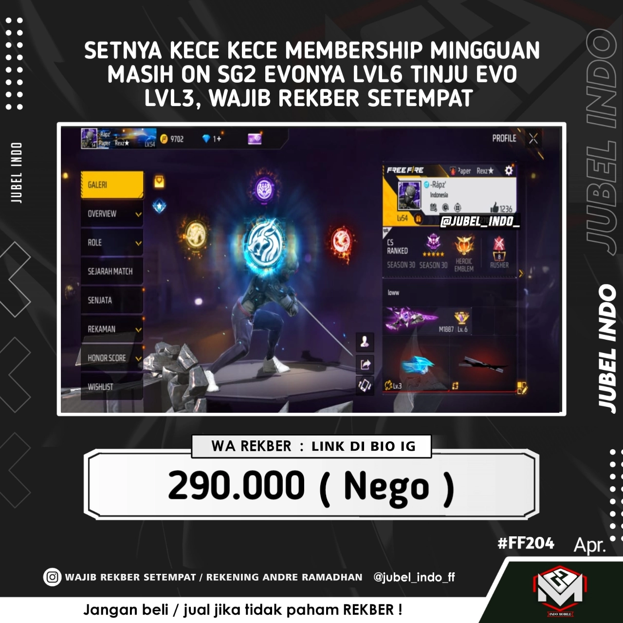 STOK FF #FF204