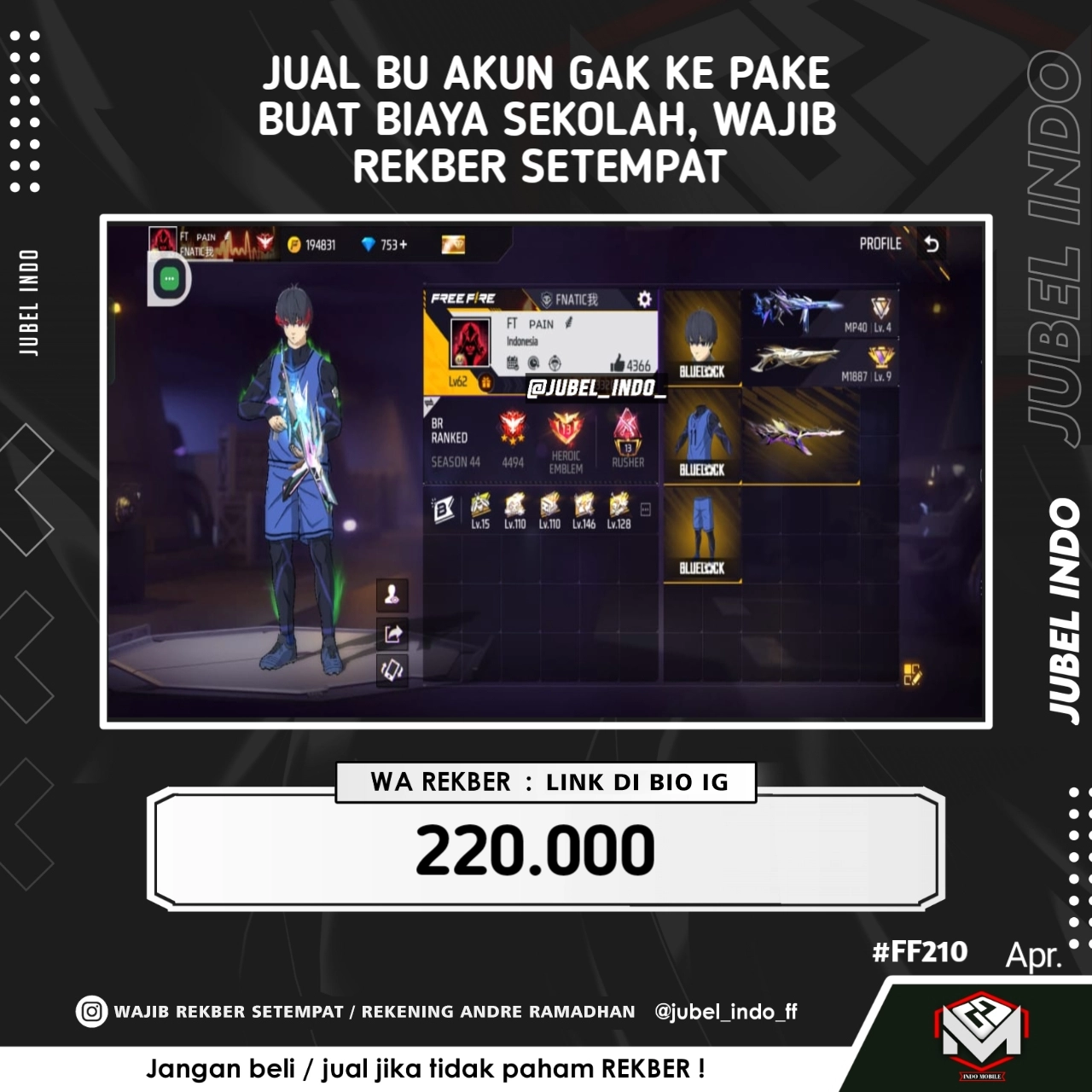 STOK FF #FF210