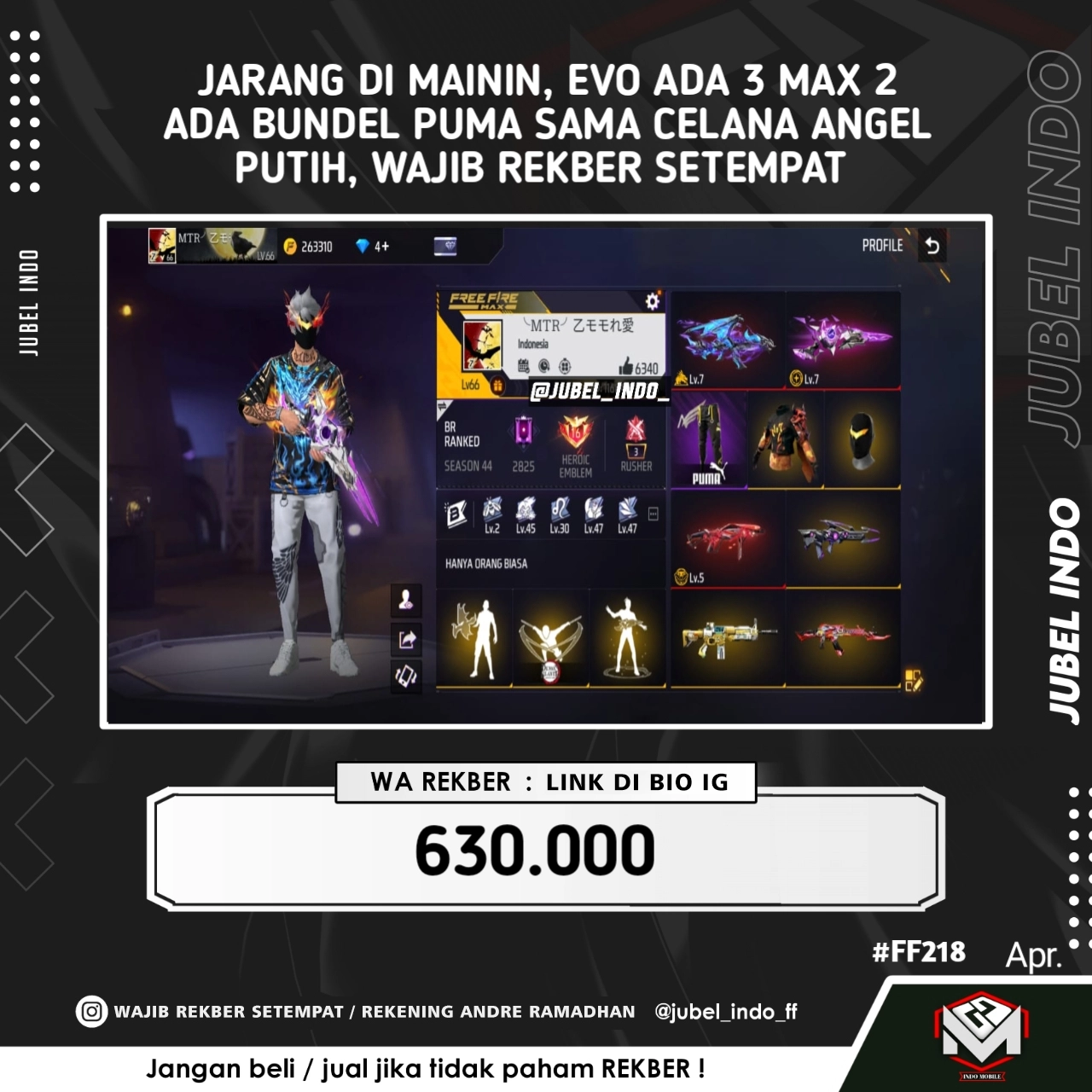 STOK FF #FF218