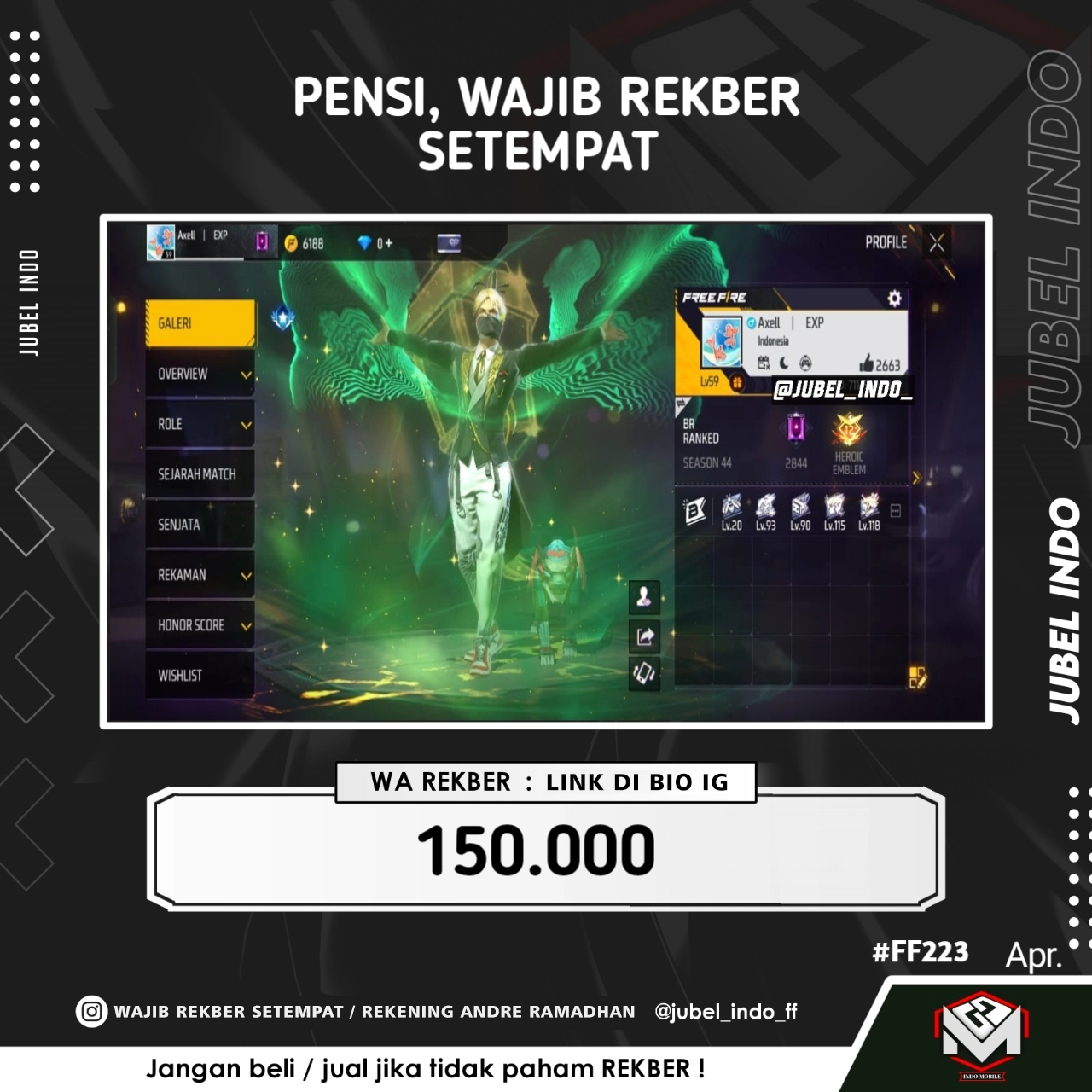 STOK FF #FF223