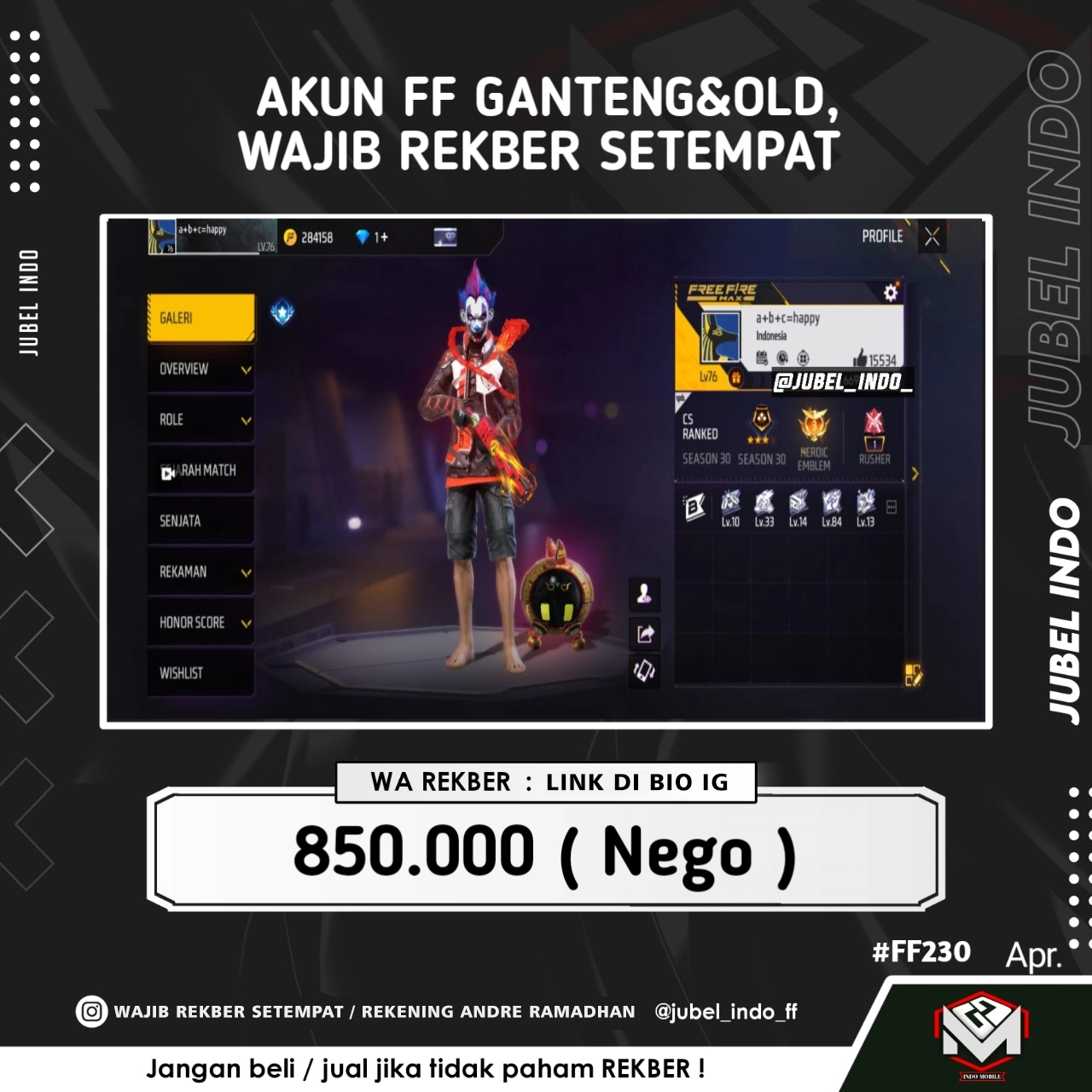 STOK FF #FF230