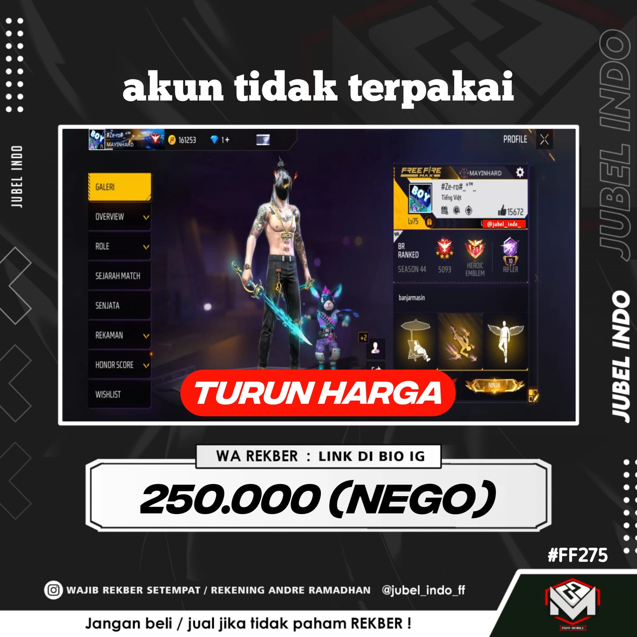 STOK FF #FF275