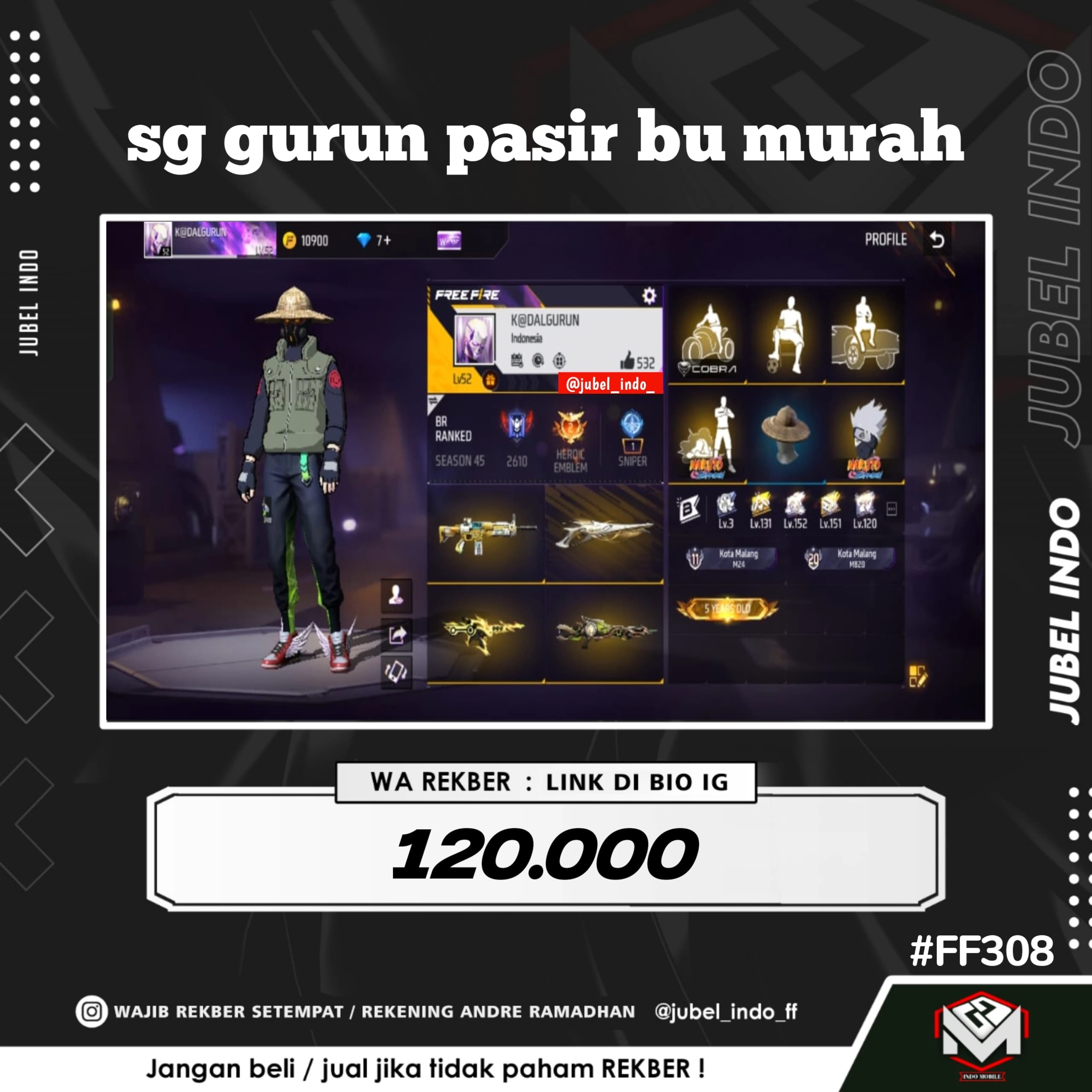 STOK FF #FF308