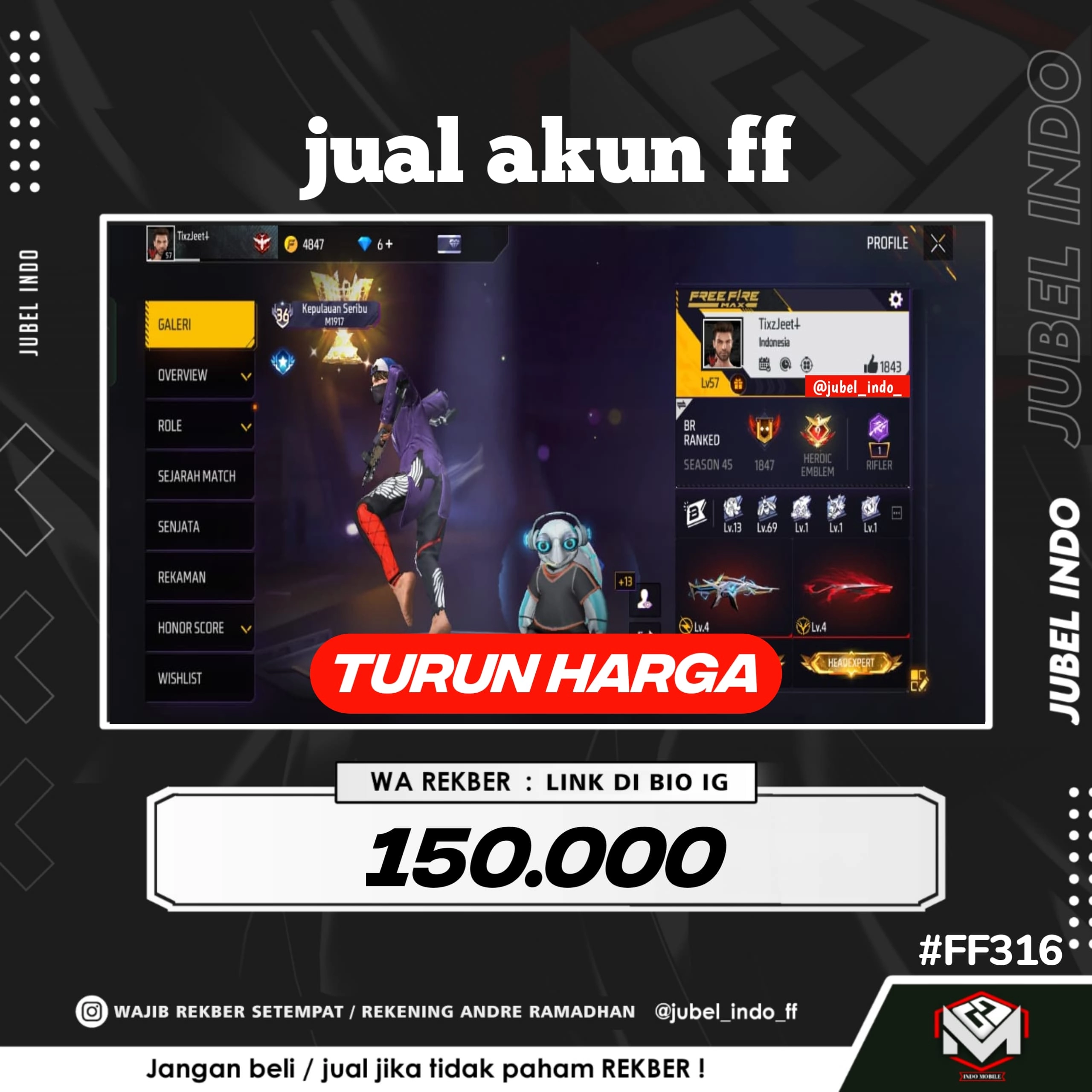 STOK FF #FF316