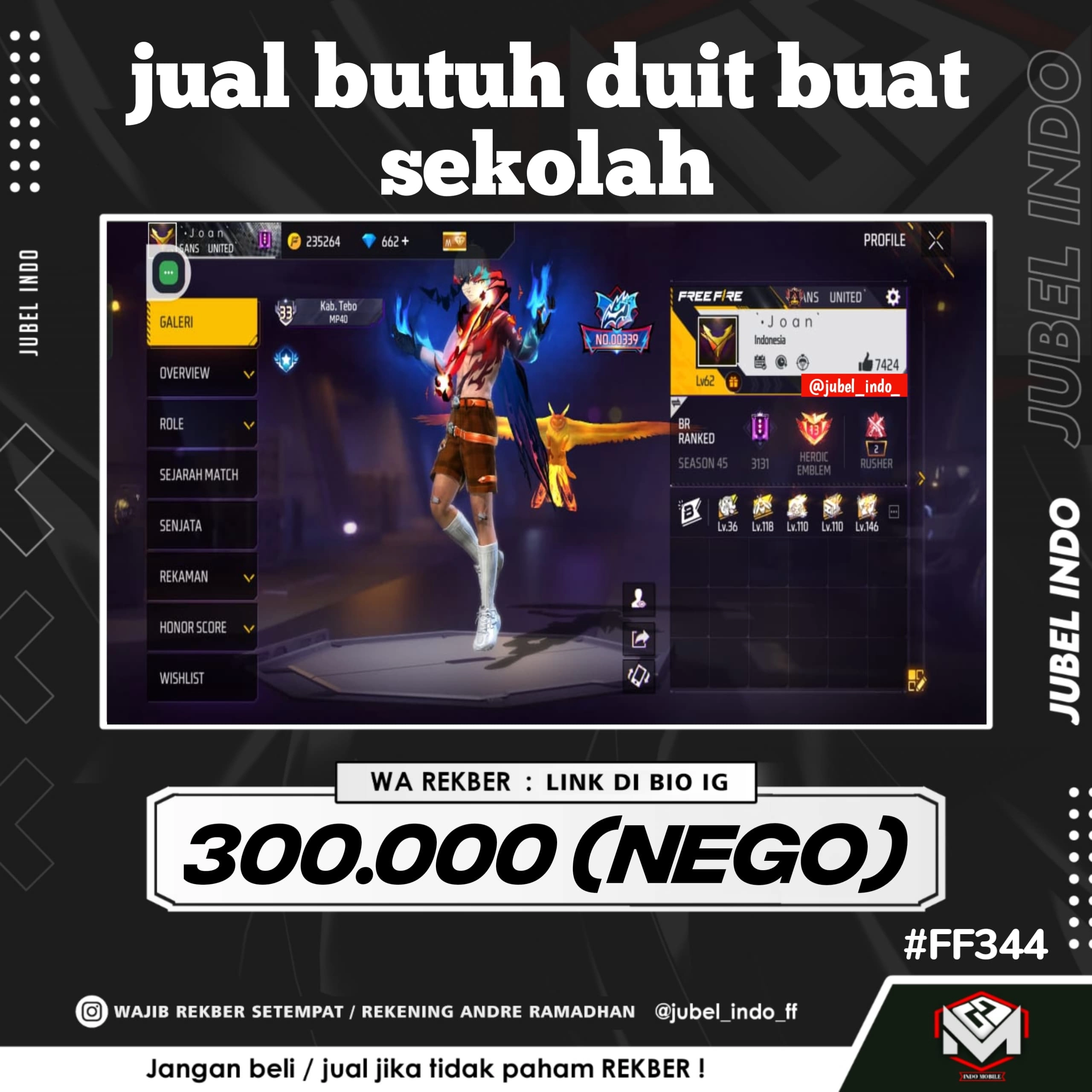 STOK FF #FF344
