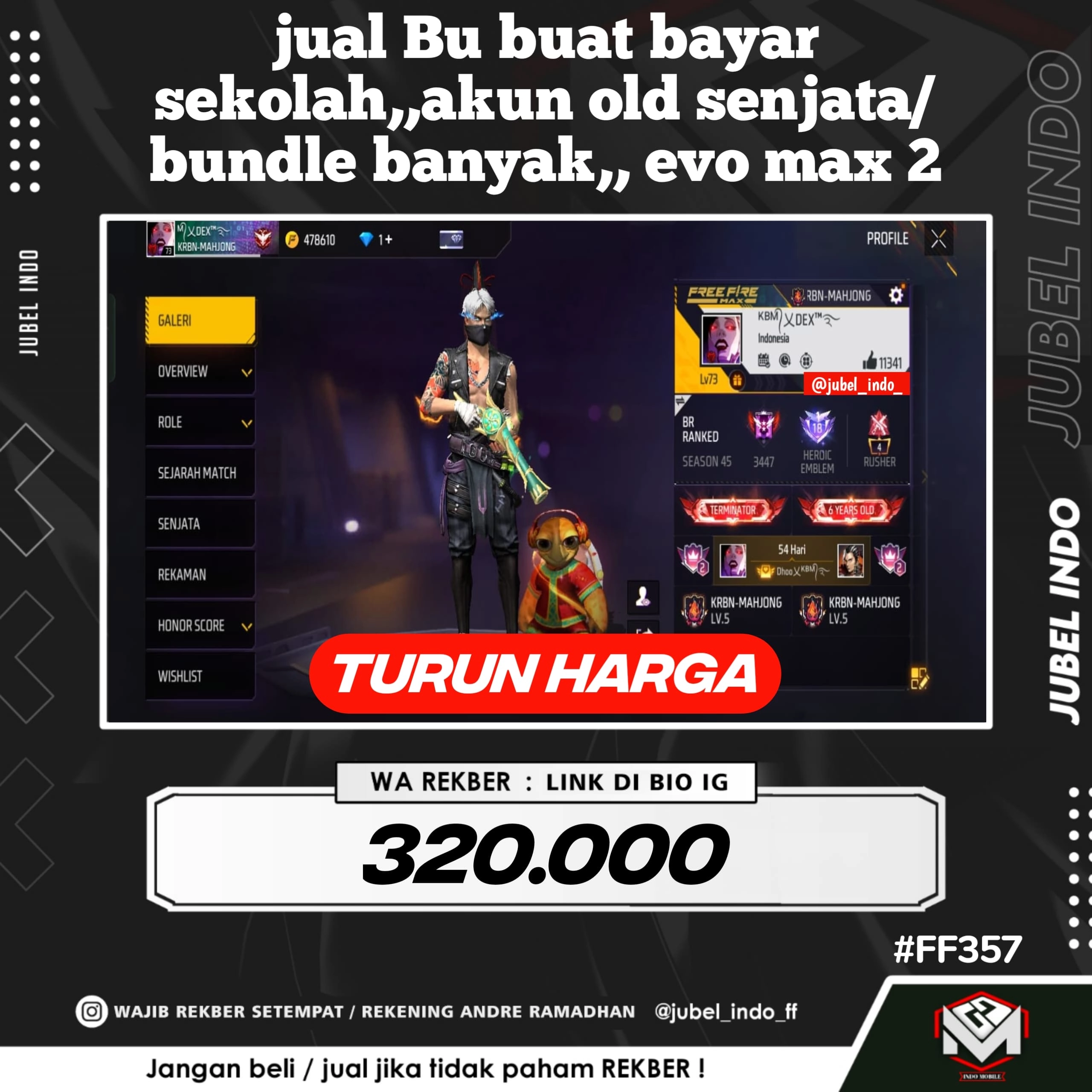 STOK FF #FF357