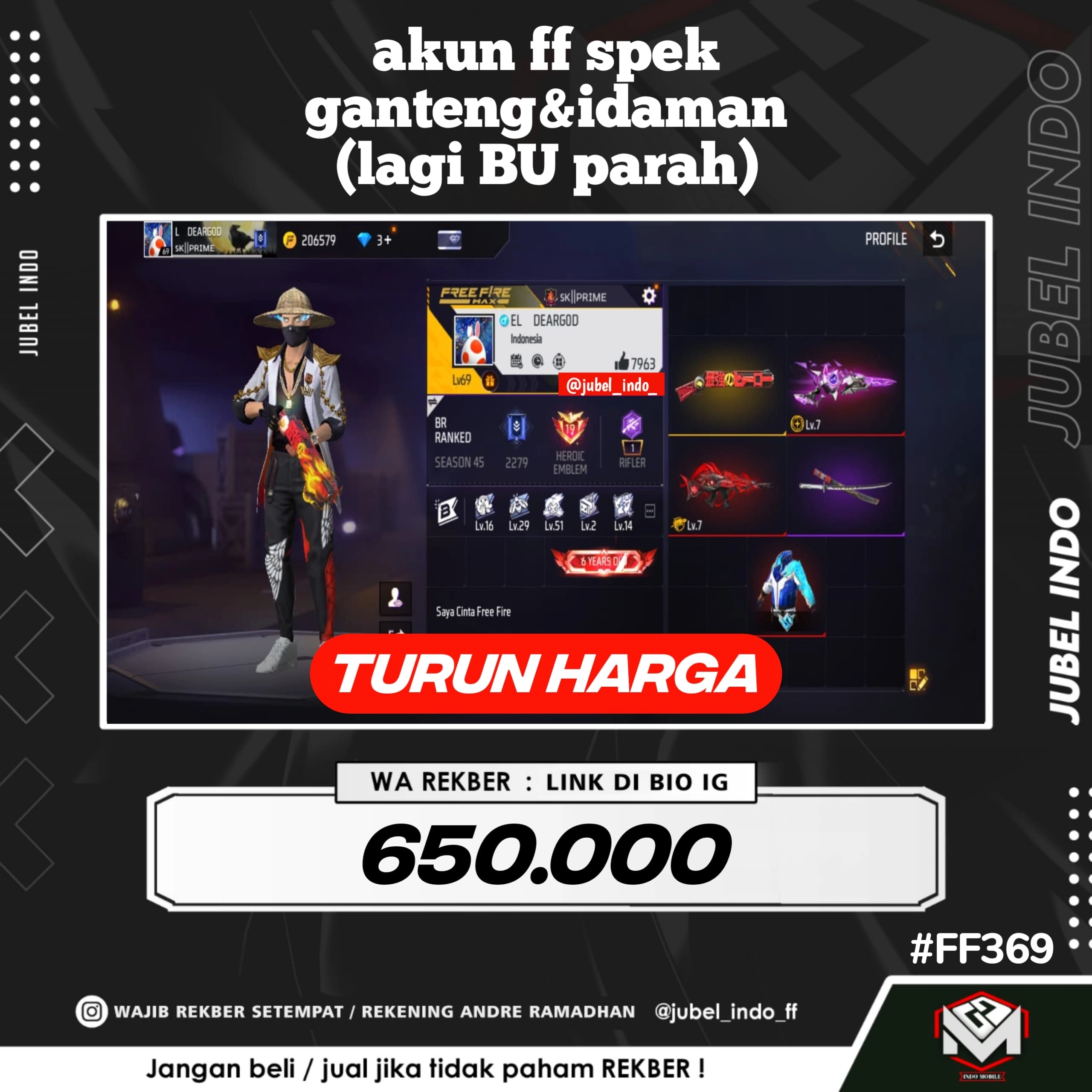 STOK FF #FF369