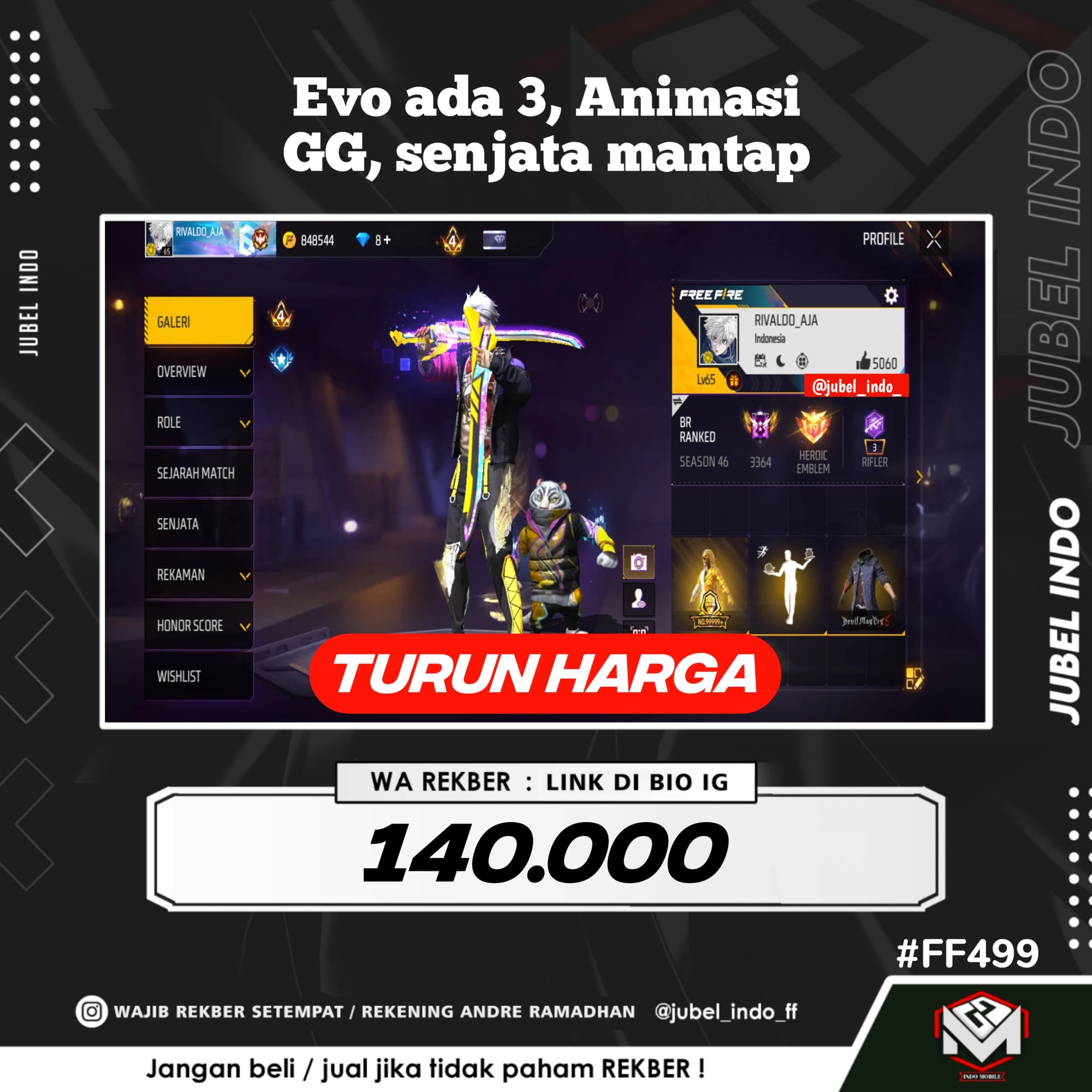 STOK FF #FF499