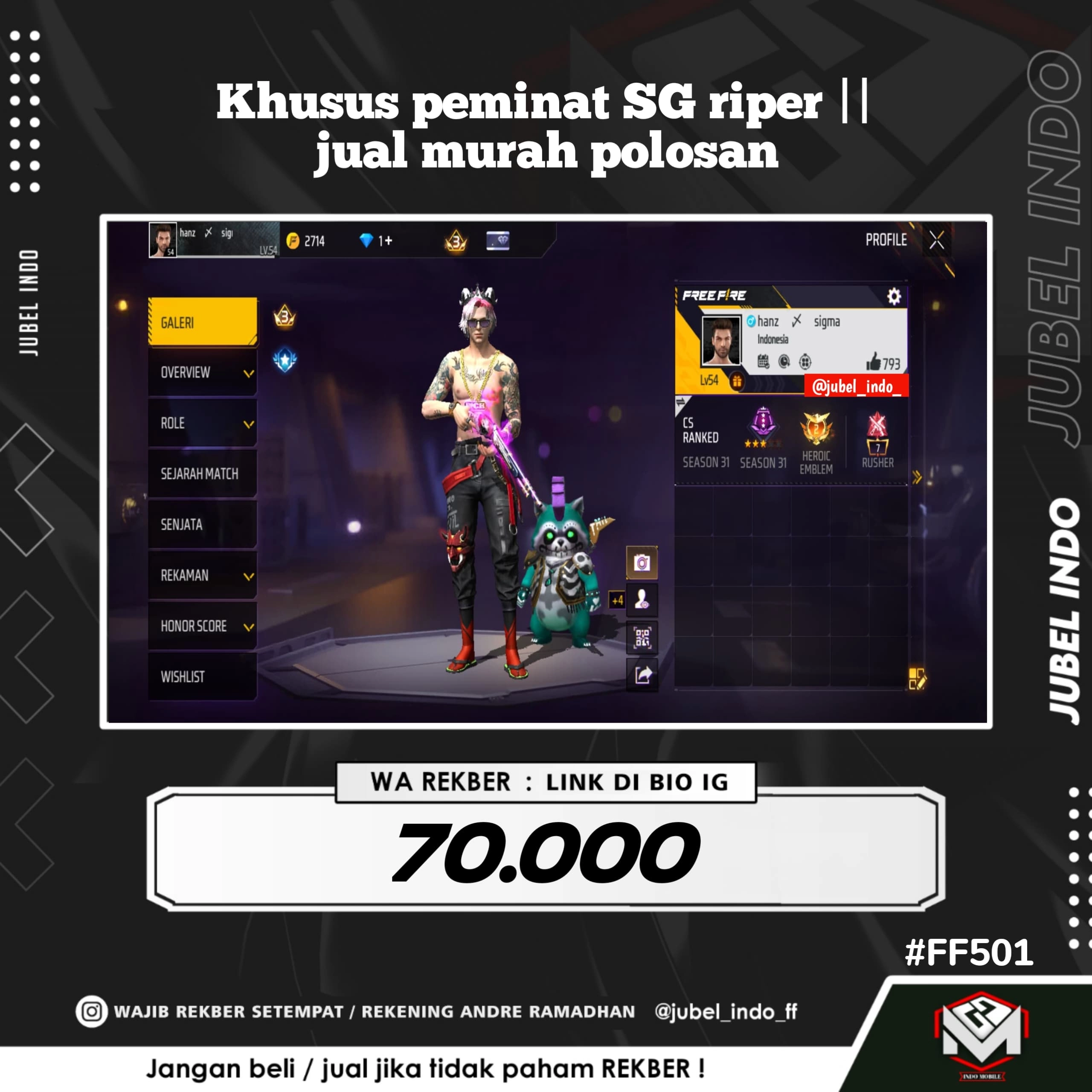 STOK FF #FF501
