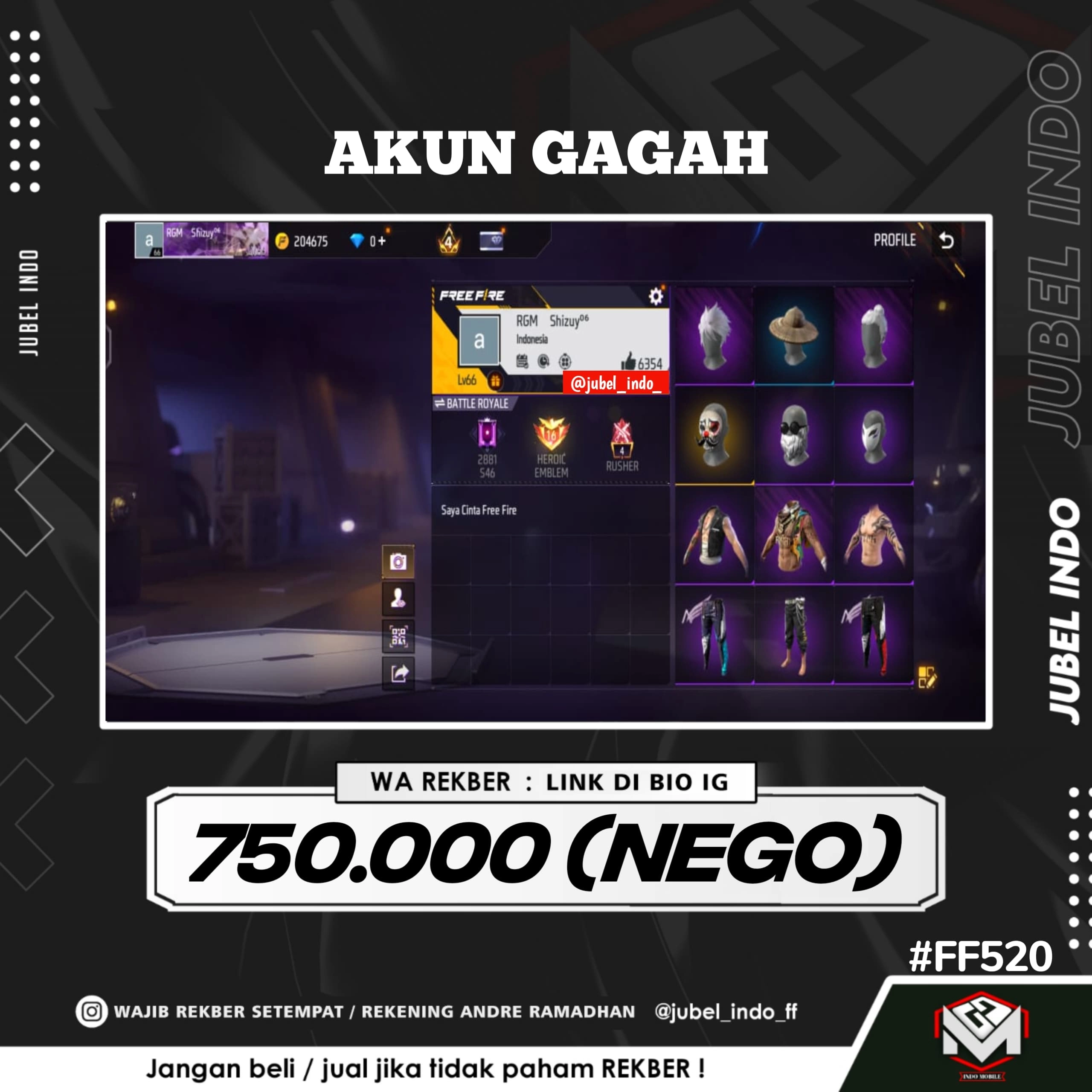 STOK FF #FF520