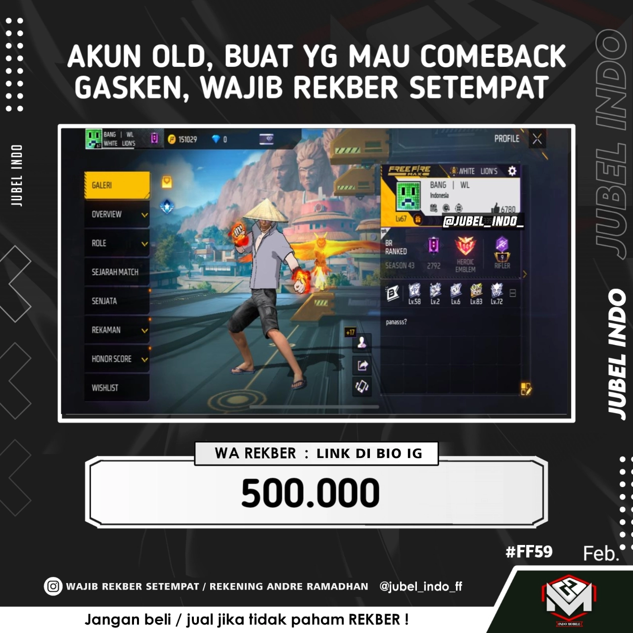 STOK FF #FF59