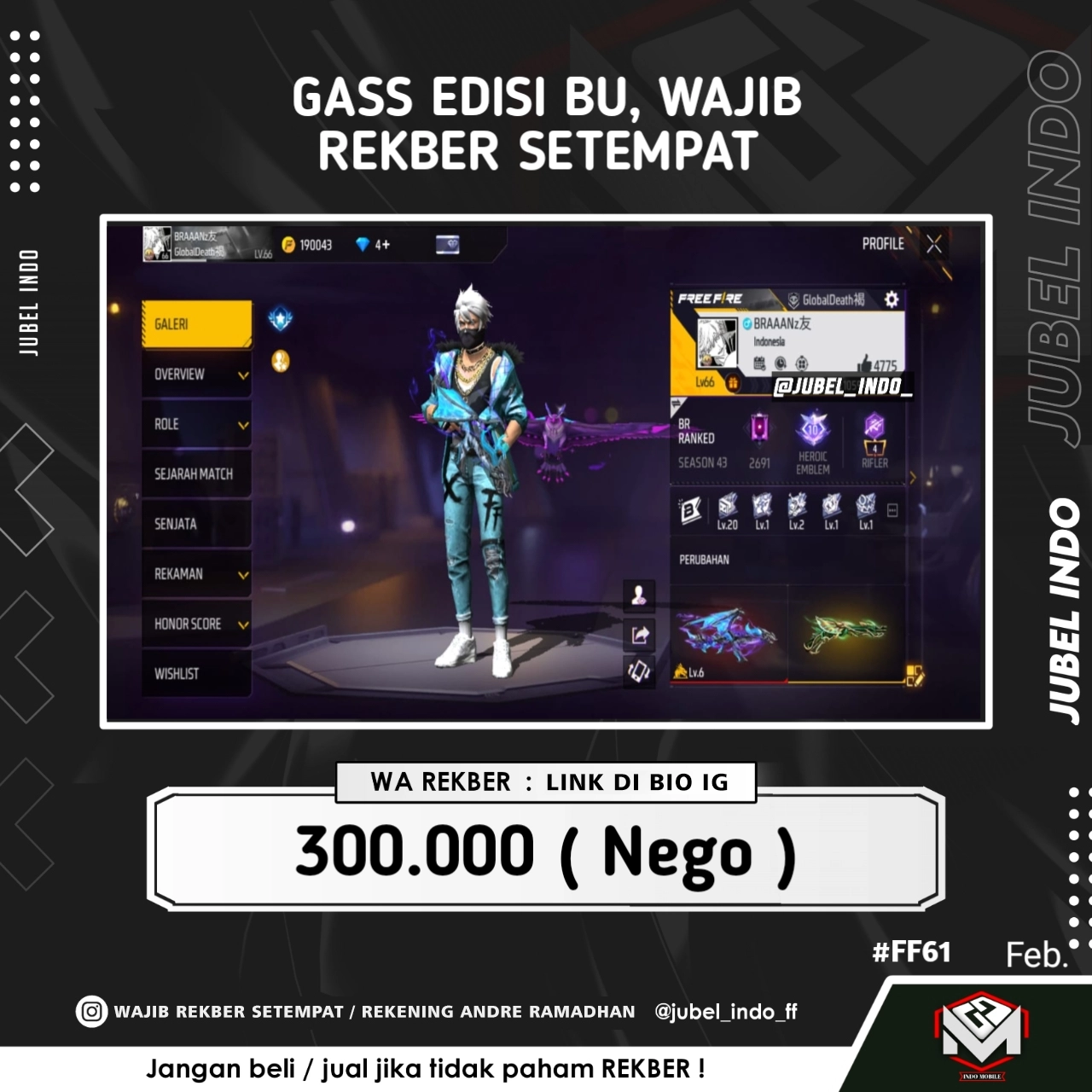 STOK FF #FF61
