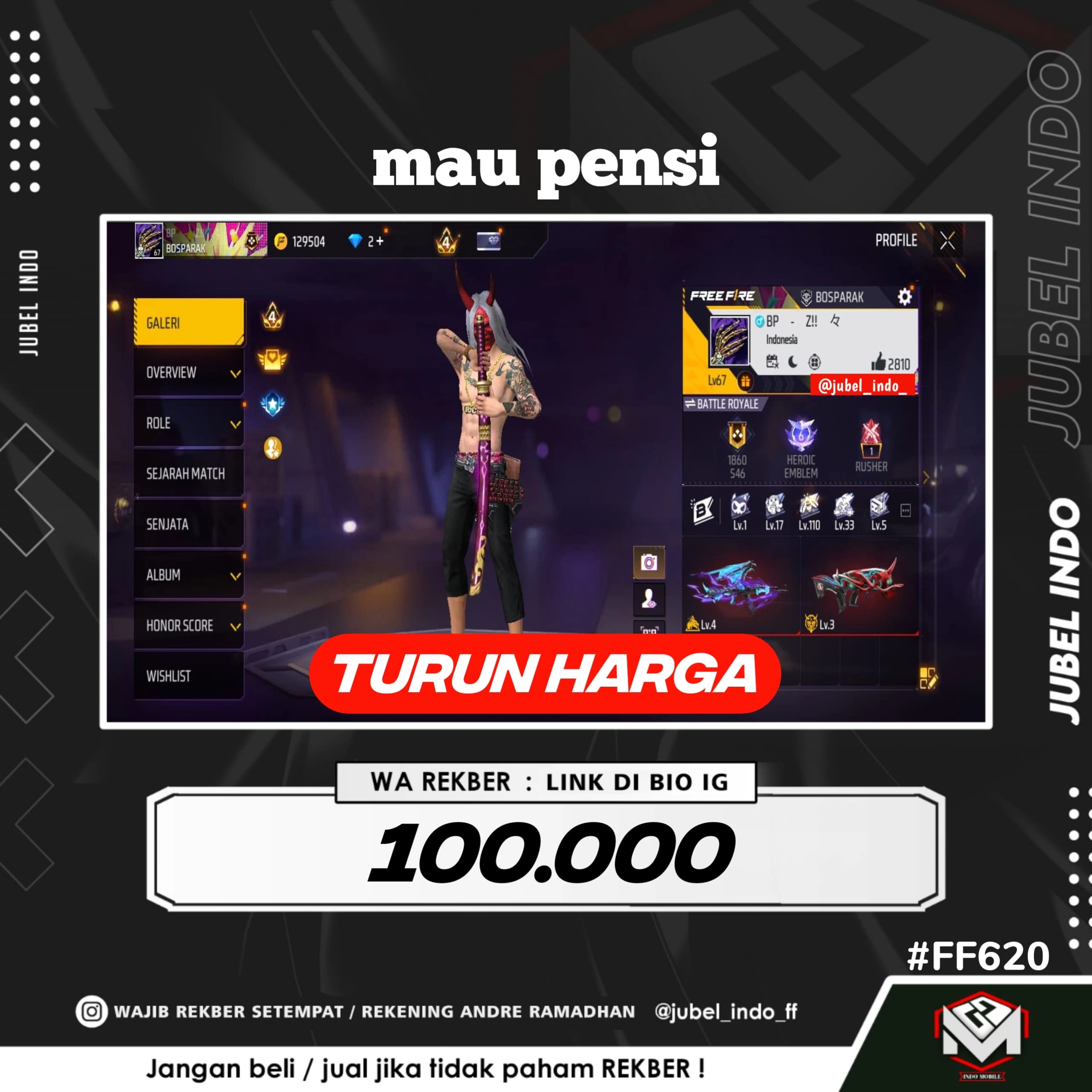STOK FF #FF620