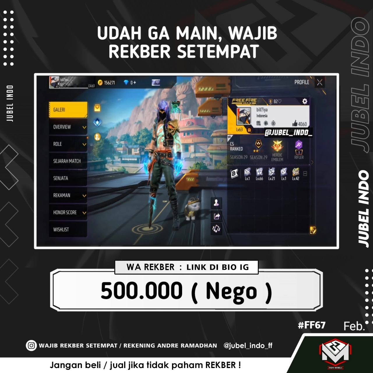 STOK FF #FF67