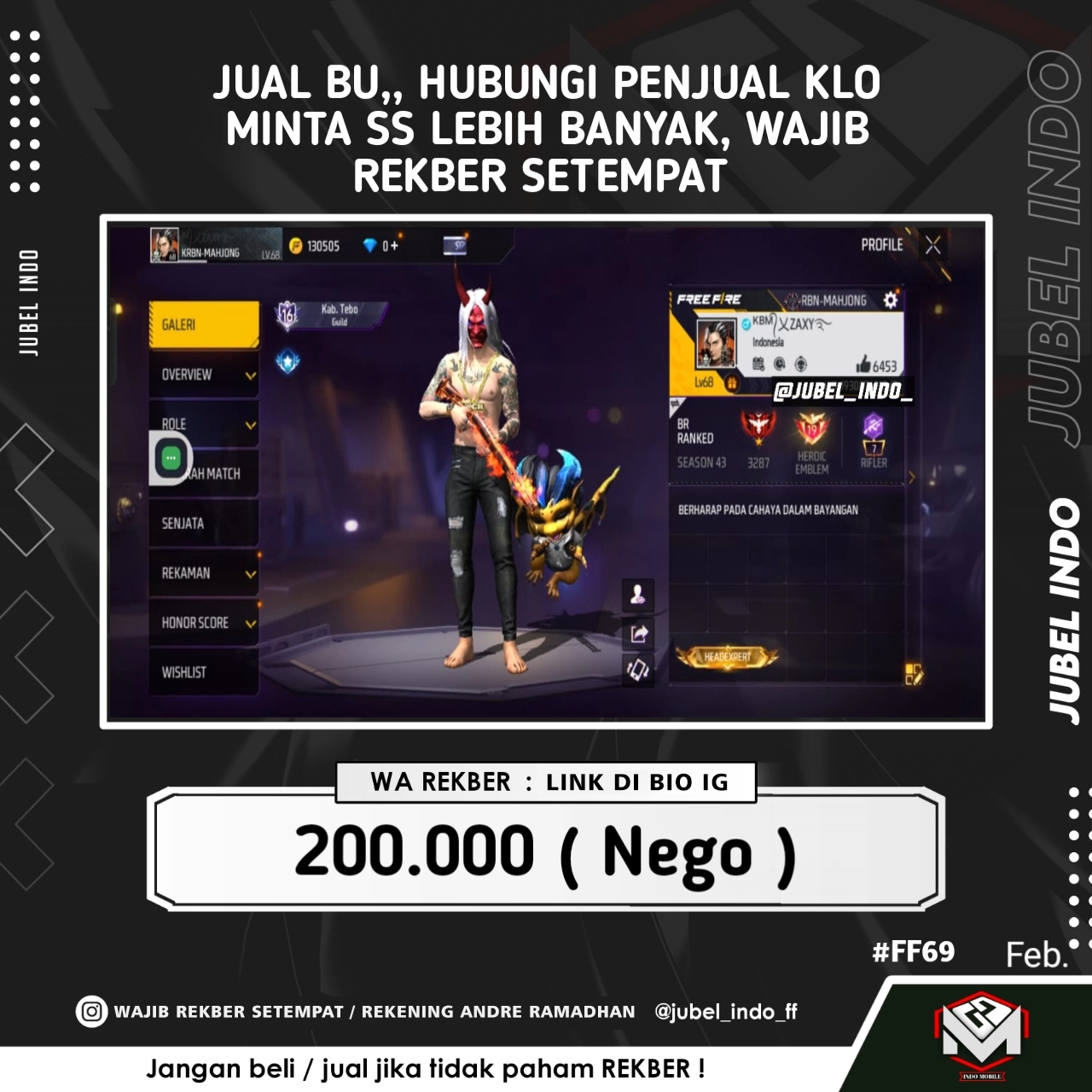 STOK FF #FF69