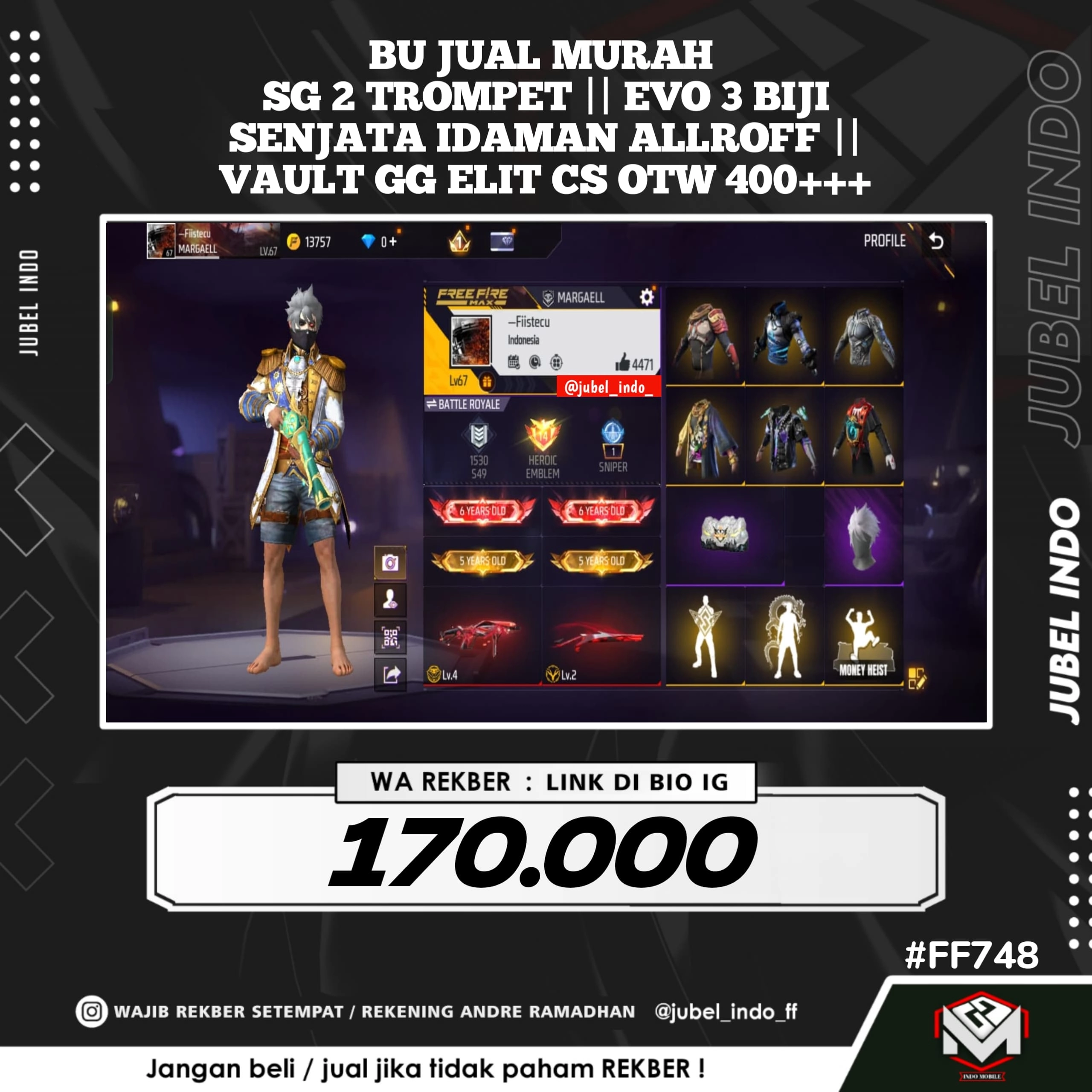 STOK FF #FF748