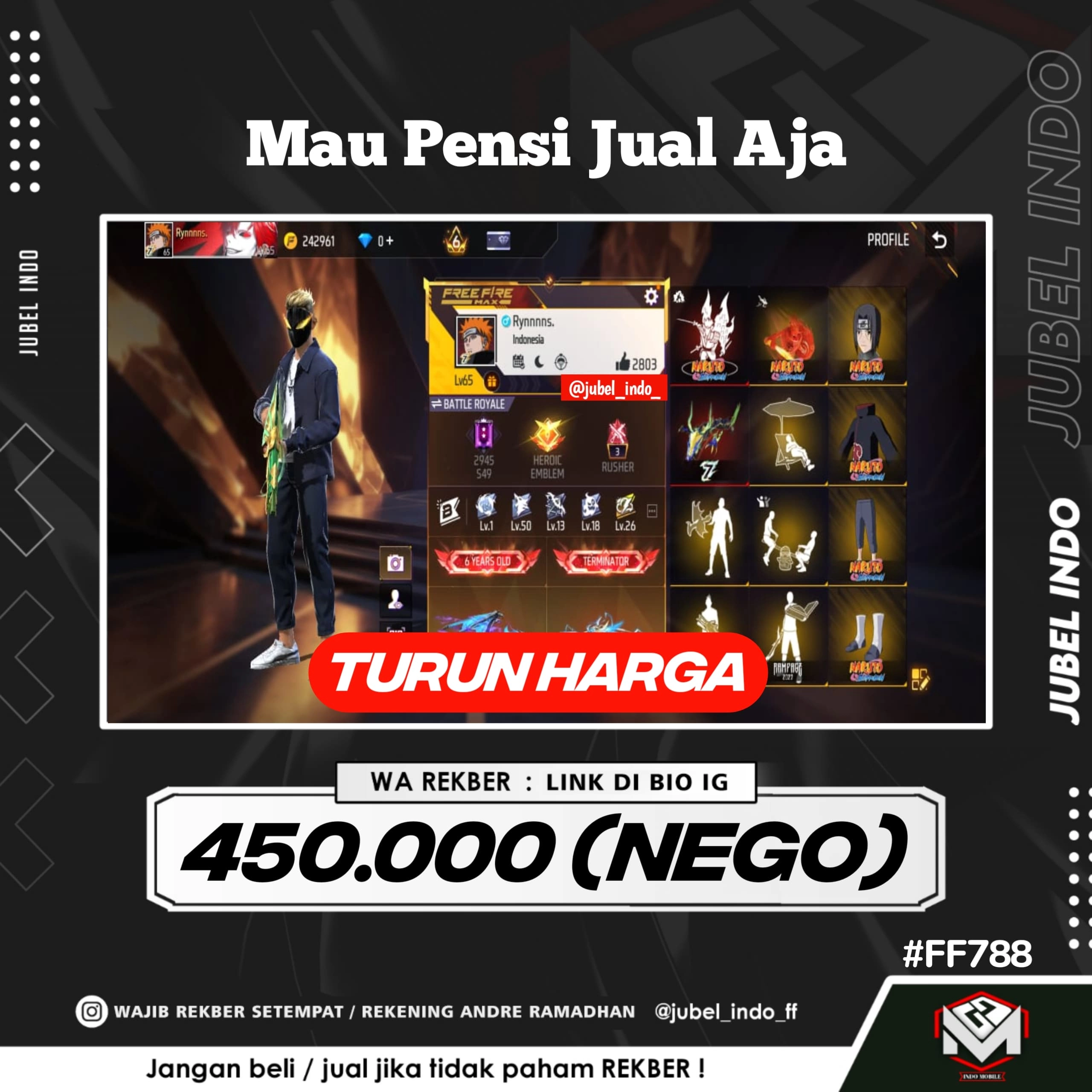 STOK FF #FF788
