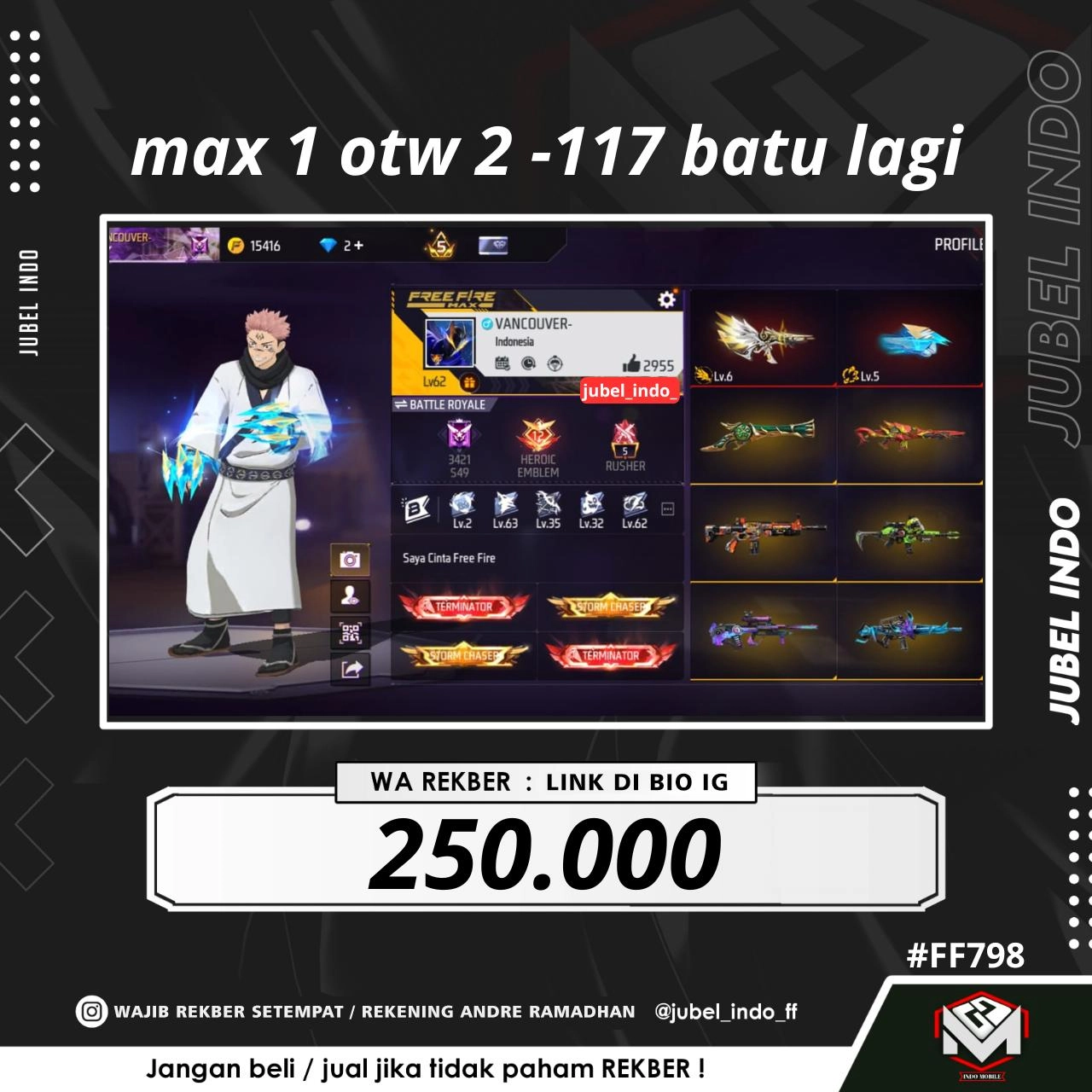 STOK FF #FF798