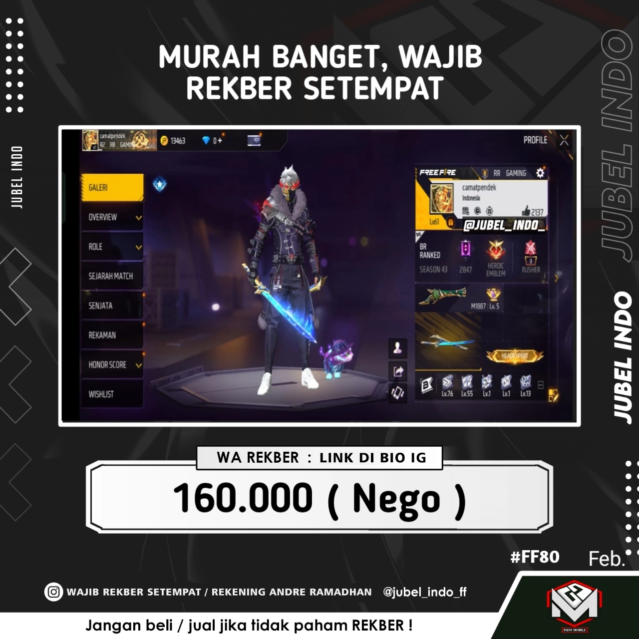 STOK FF #FF80