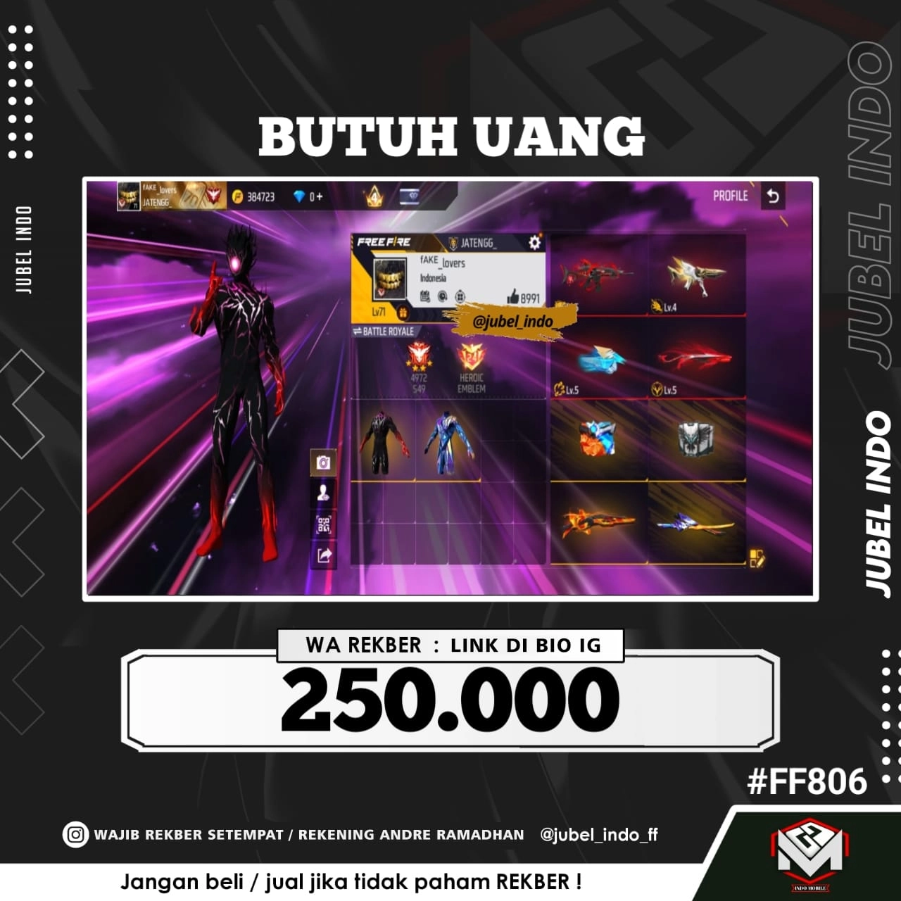 STOK FF #FF806