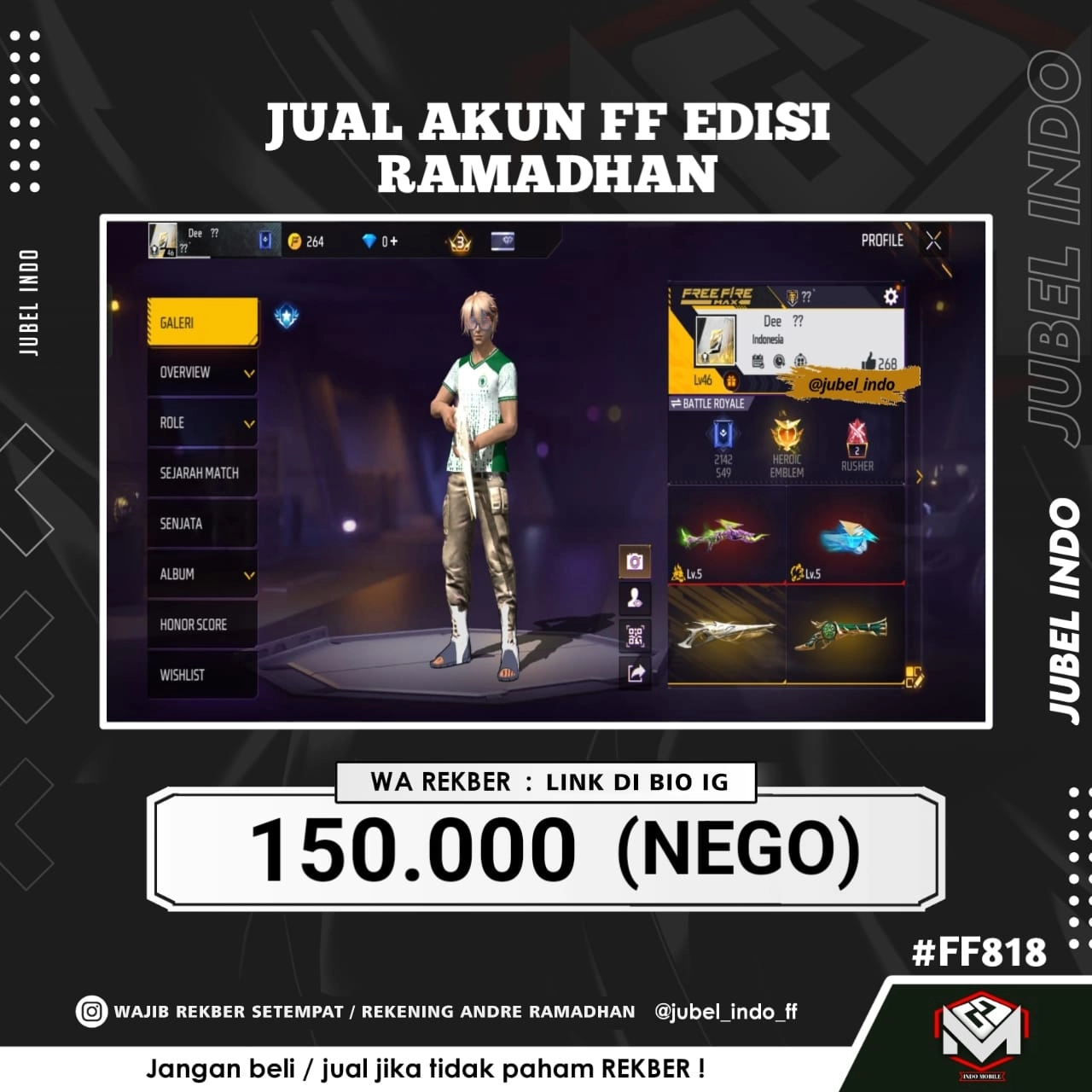 STOK FF #FF818