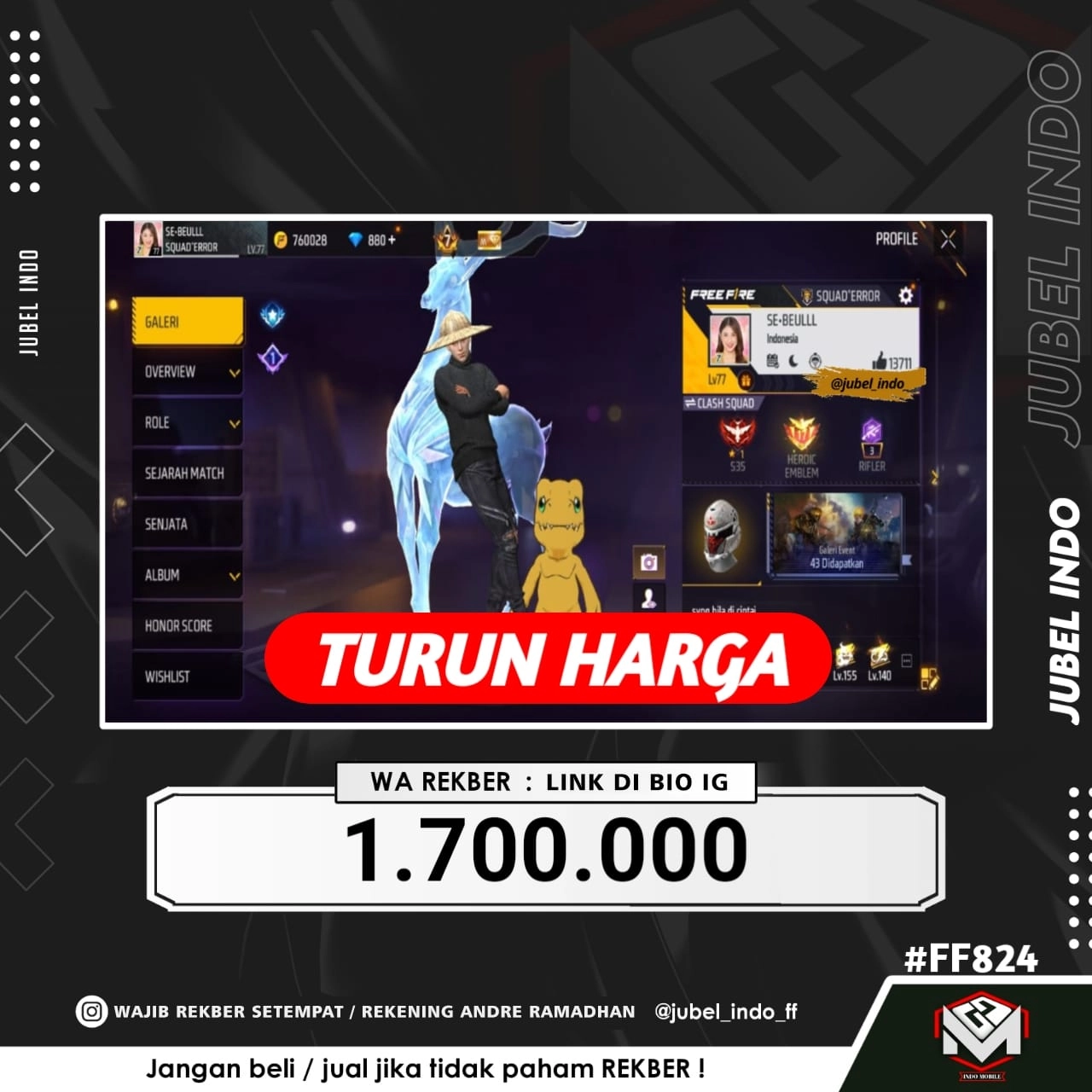 STOK FF #FF824
