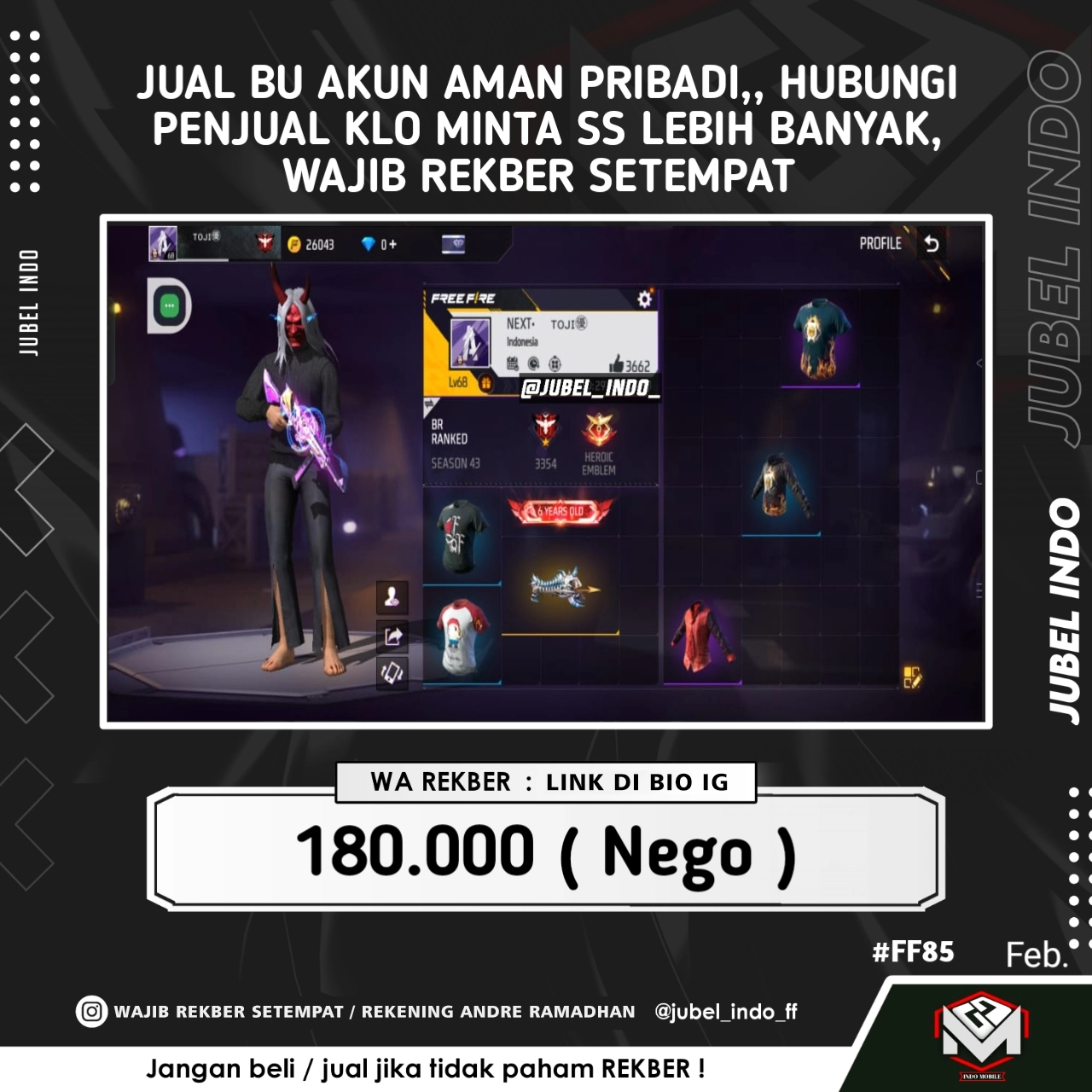 STOK FF #FF85