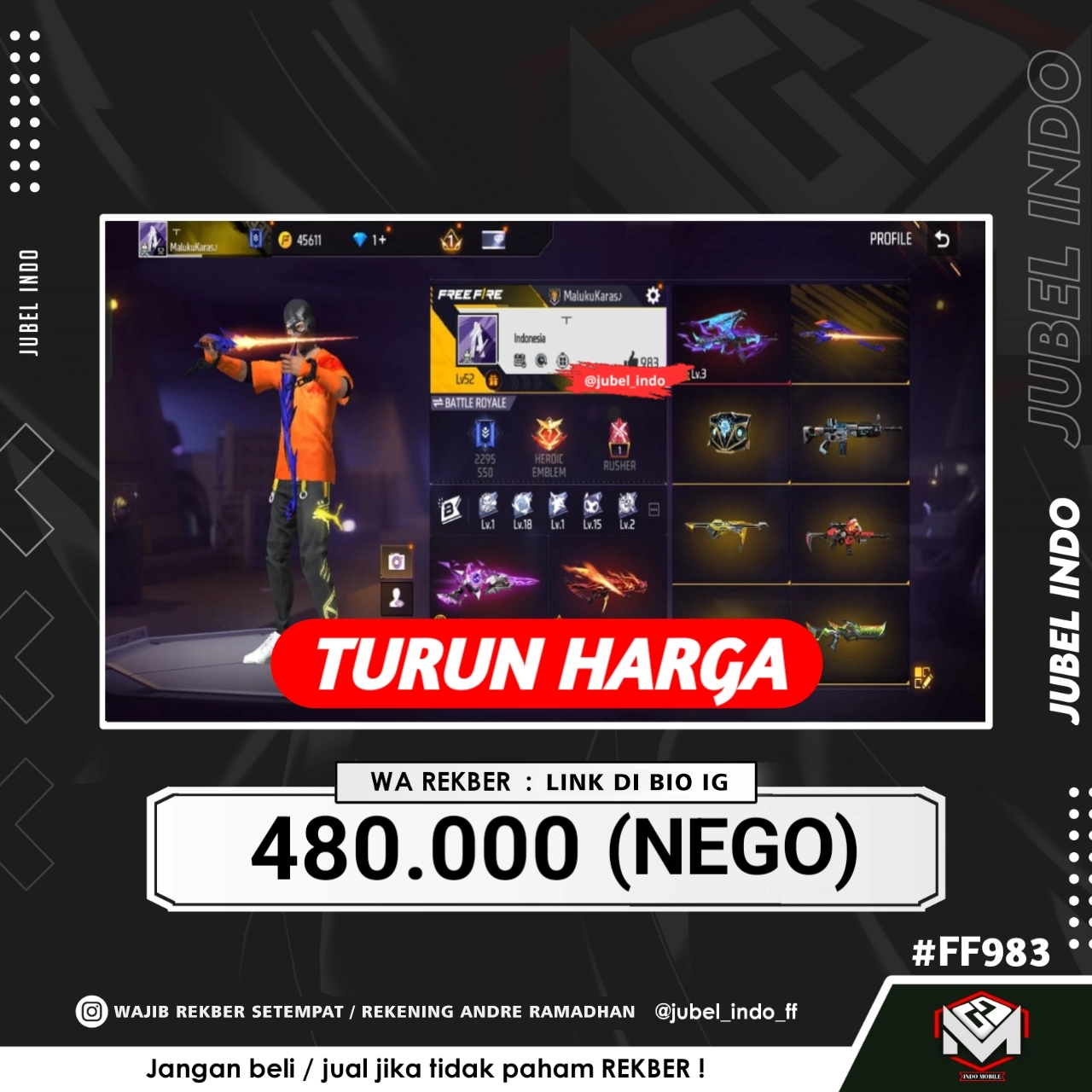 STOK FF #FF983