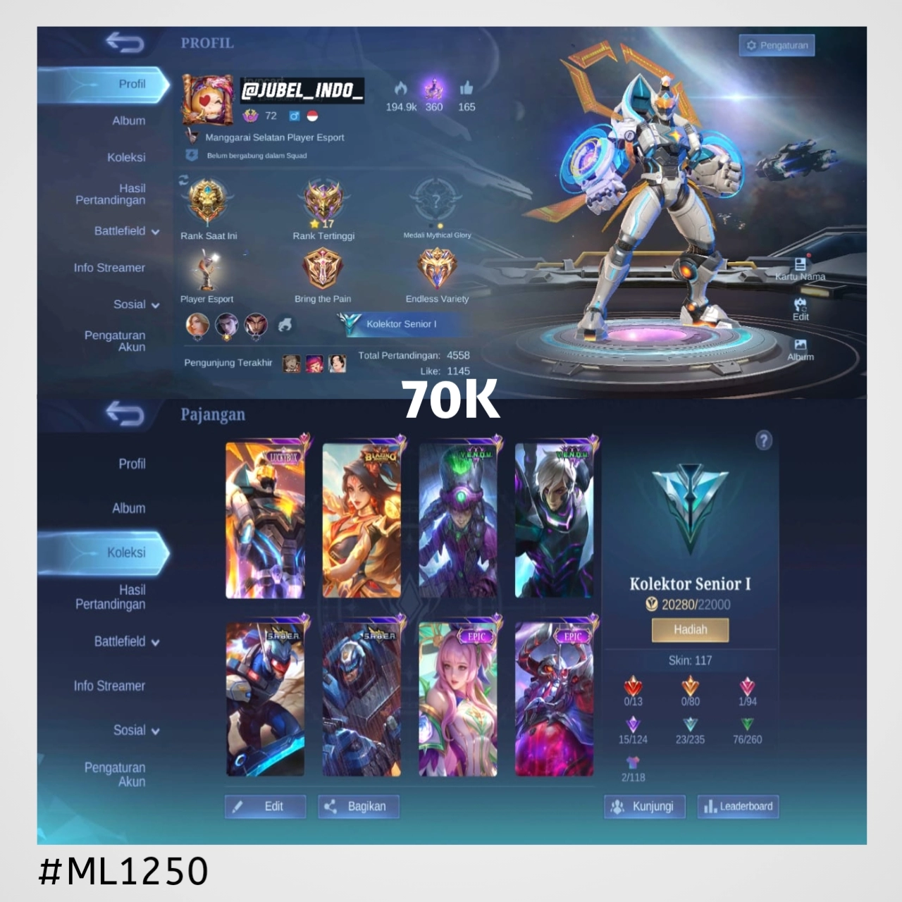 STOK ML #ML1250